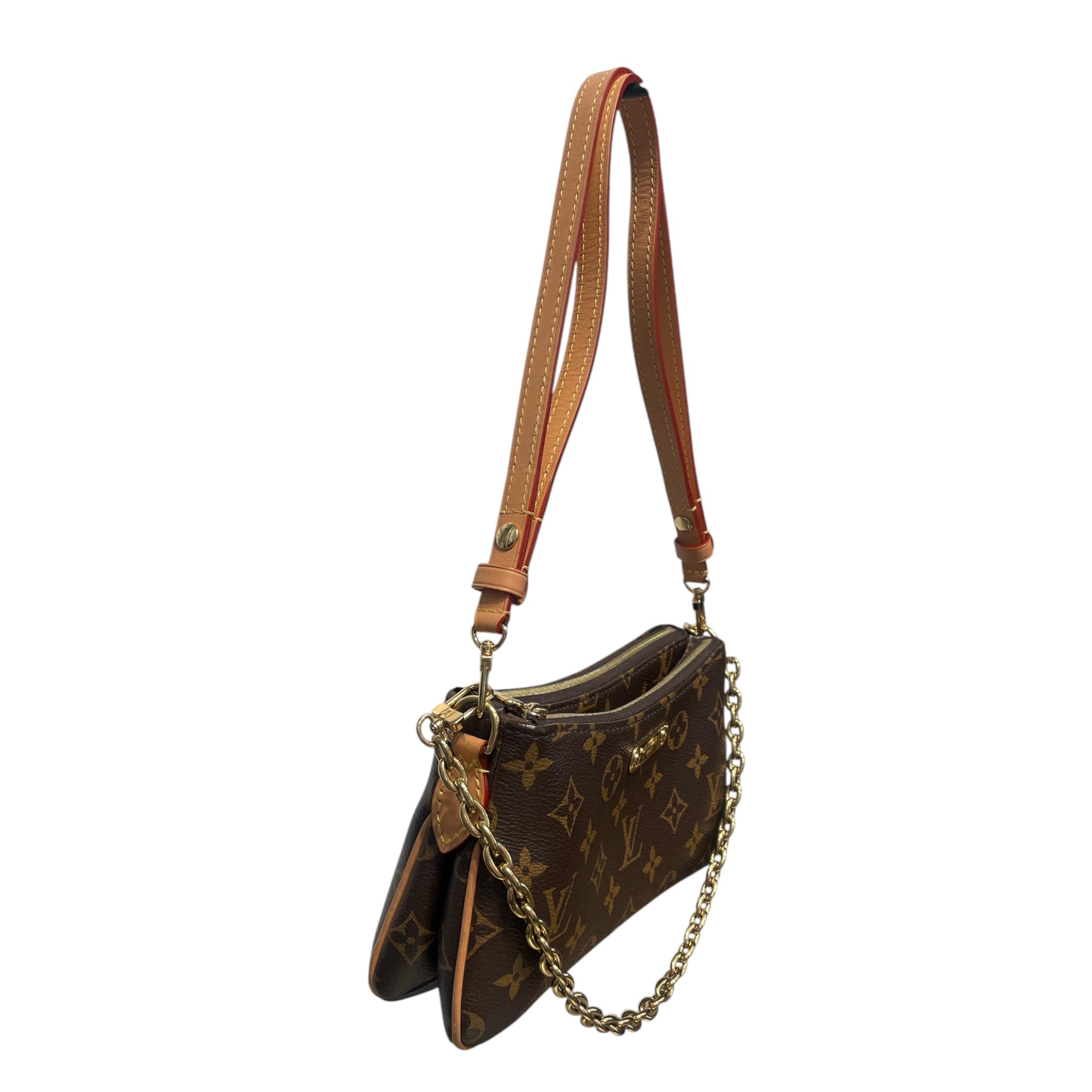 LOUIS VUITTON/Cross Body Bag/Monogram/Leather/BRW/LIV POCHETTE view 4