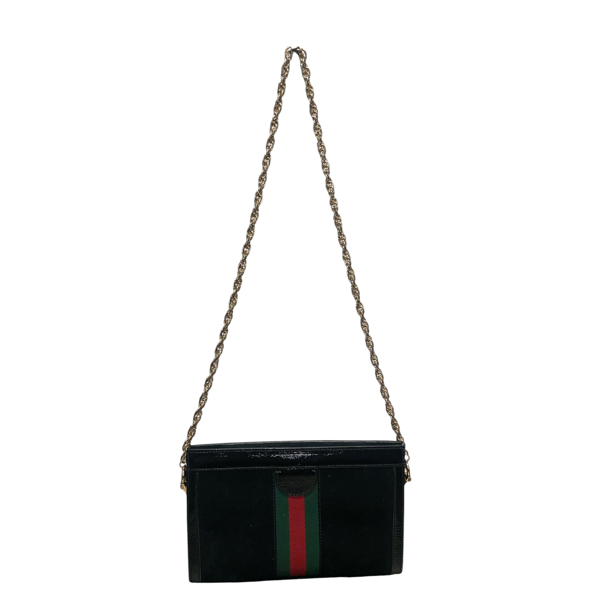 GUCCI/Hand Bag/Suede/BLK/OPHIDIA GOLD CHAIN HANDBAG view 2