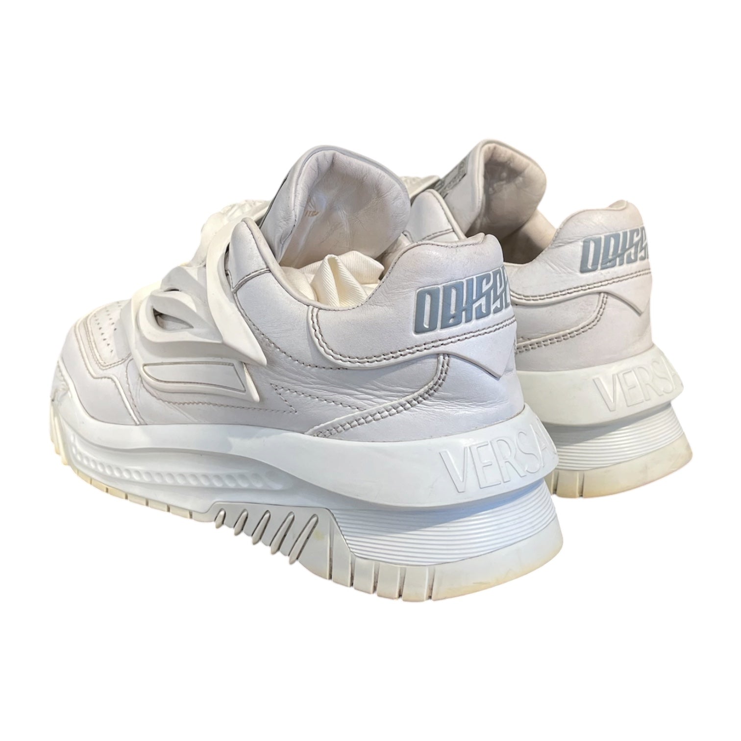 VERSACE/Low-Sneakers/EU 40/Leather/WHT/ODISSER view 2
