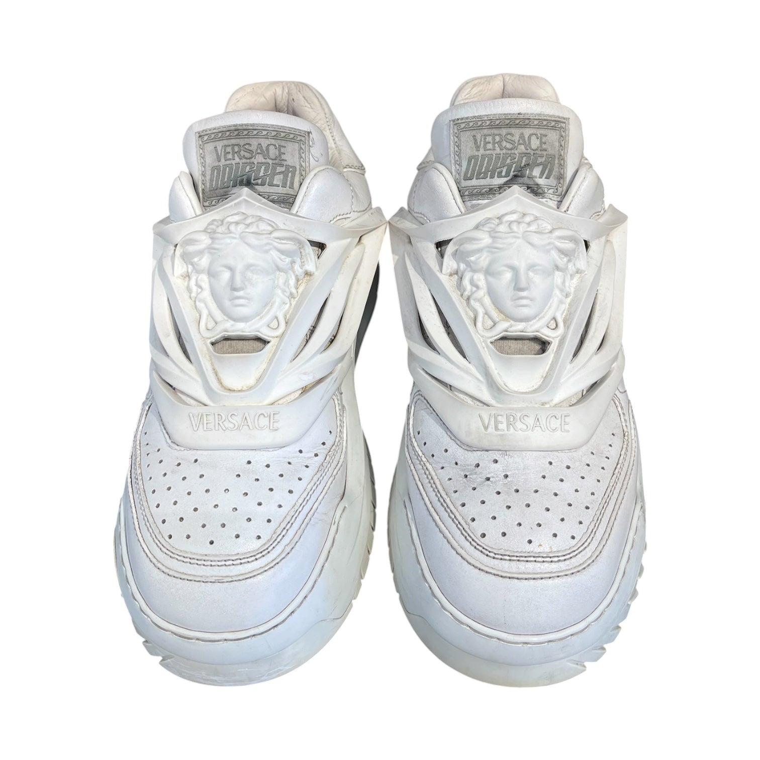 VERSACE/Low-Sneakers/EU 40/Leather/WHT/ODISSER view 3