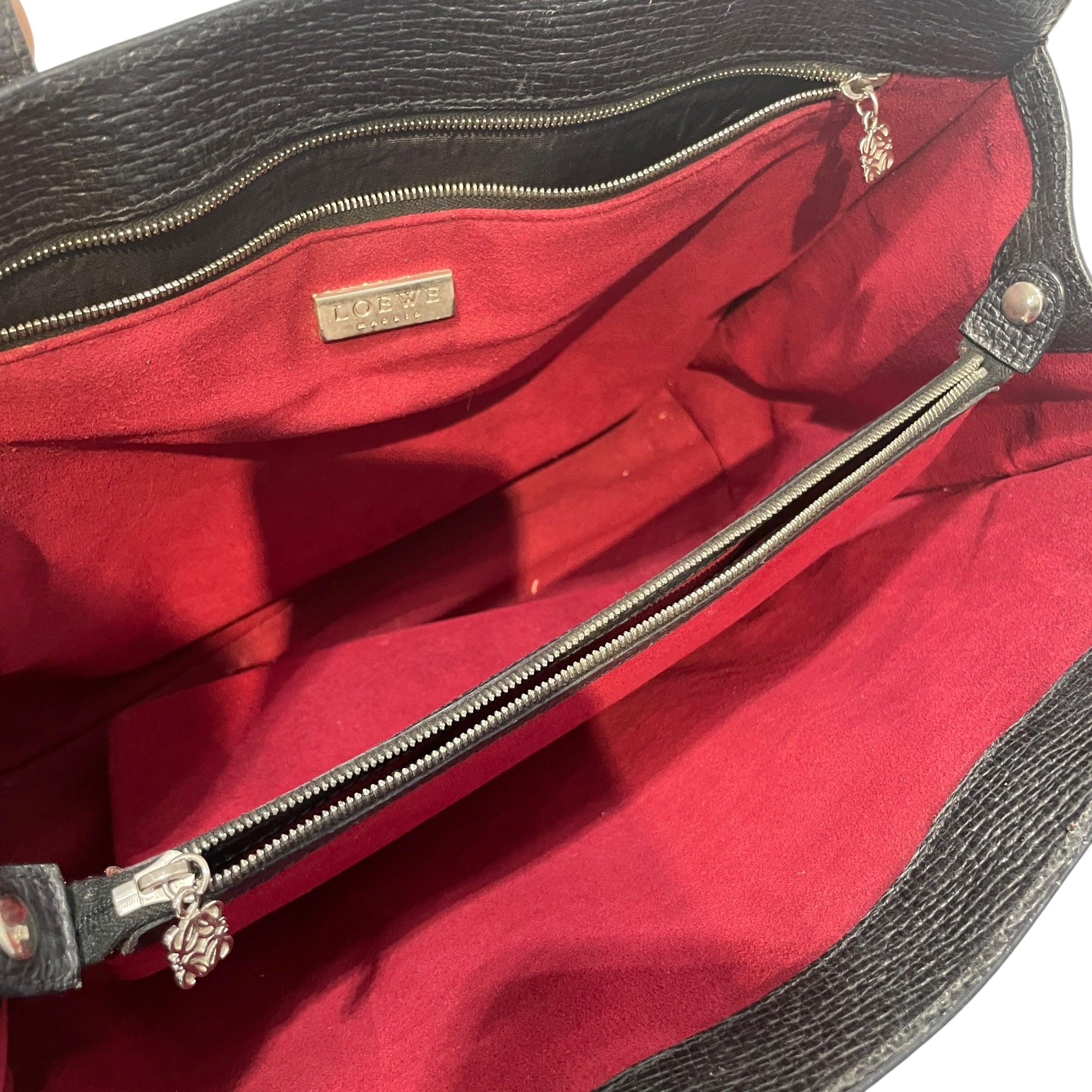 LOEWE/Tote Bag/Leather/BLK/Lowe Leather Tote view 6