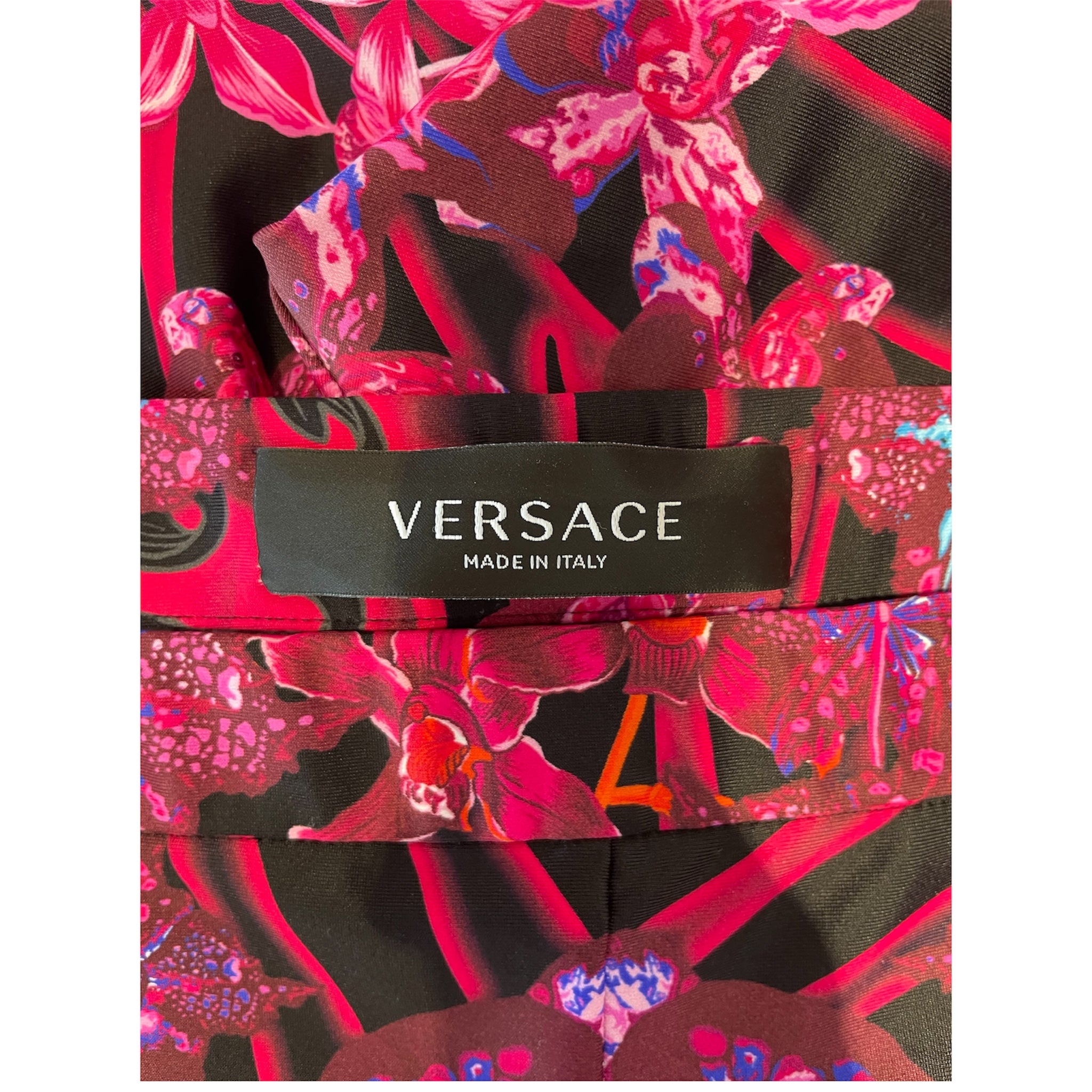 VERSACE/Bottoms/52/All Over Print/Nylon/PNK/Distressed/Orchid Legging view 3