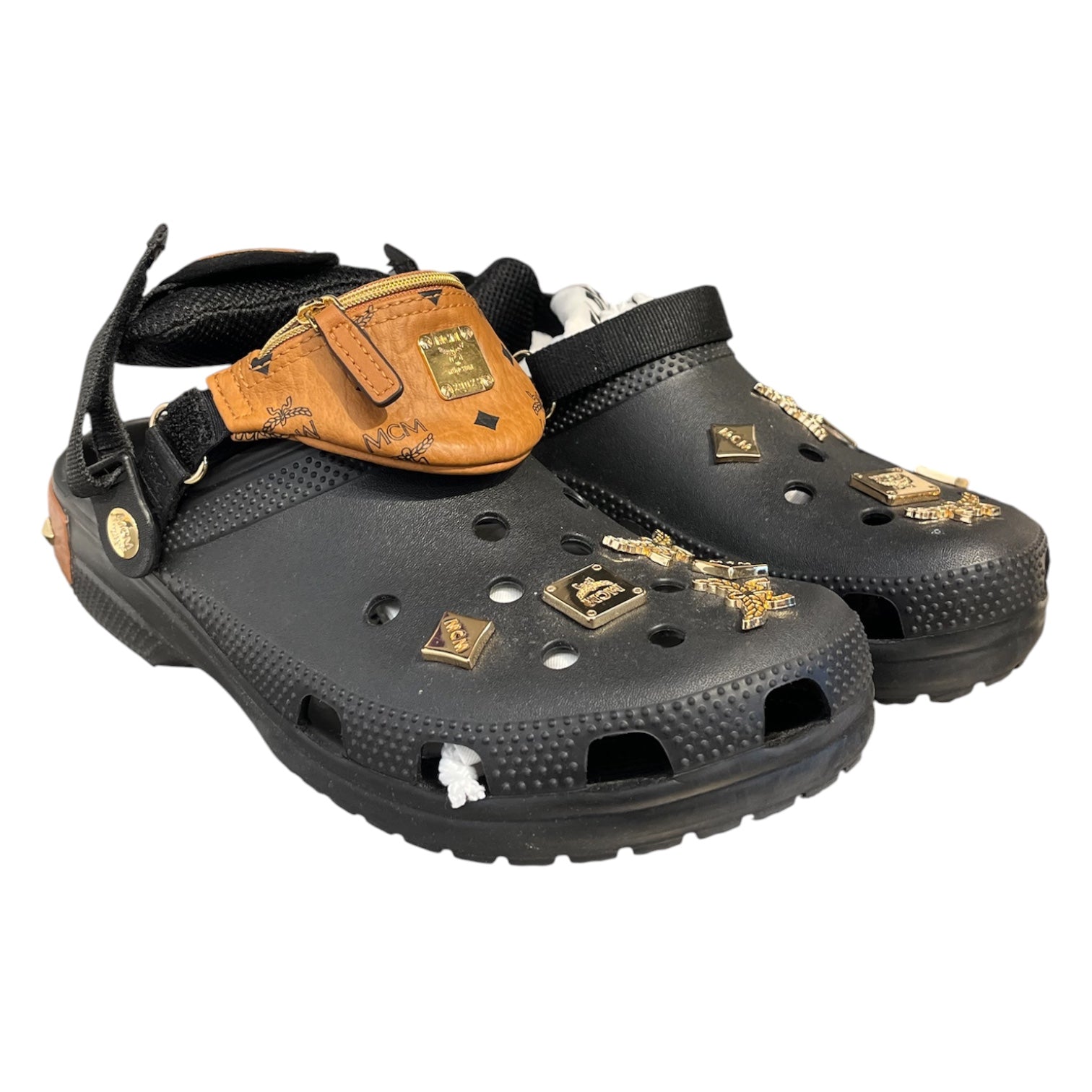 MCM/crocs/Sandals/US 12/BLK/MCM CROCS view 1