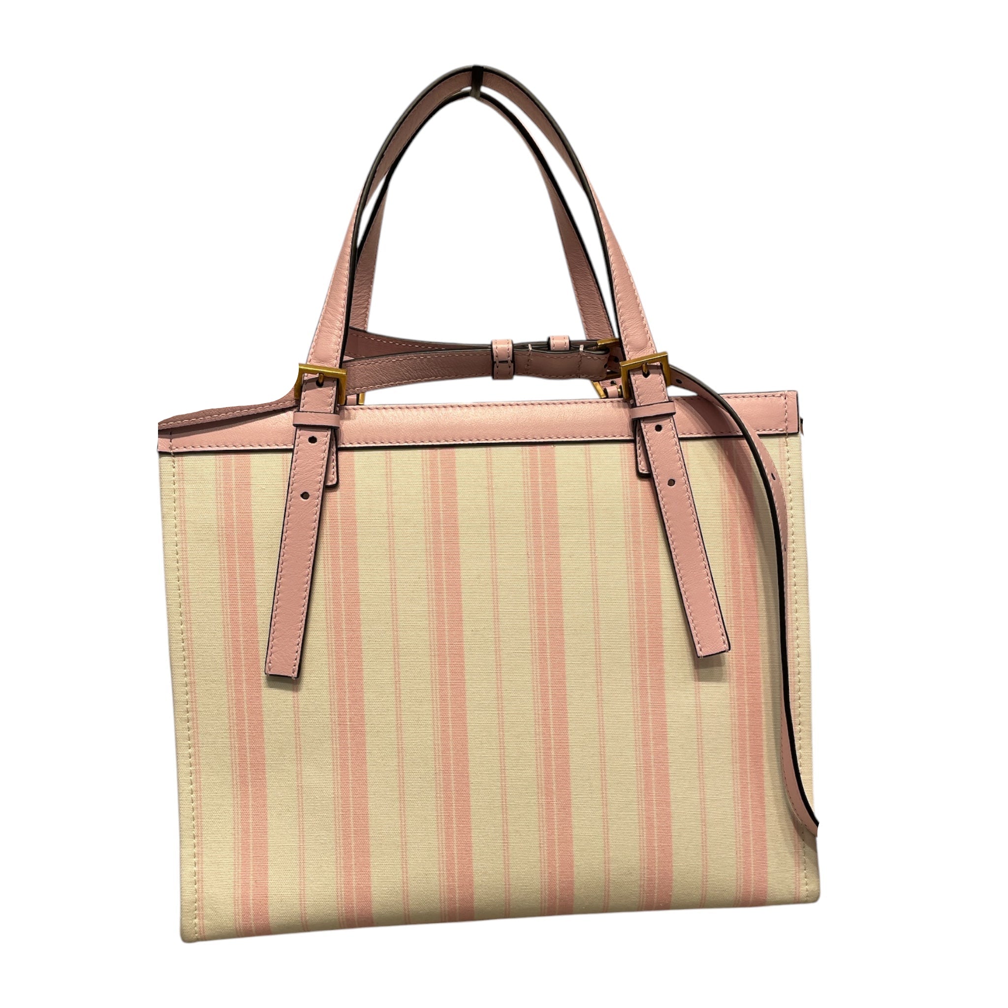 VERSACE/Cross Body Bag/Stripe/Cotton/PNK/RIVIERE CANVAS TOTE view 2