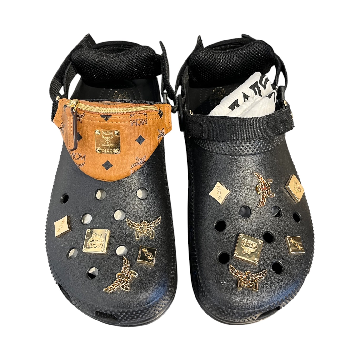 MCM/crocs/Sandals/US 12/BLK/MCM CROCS view 3