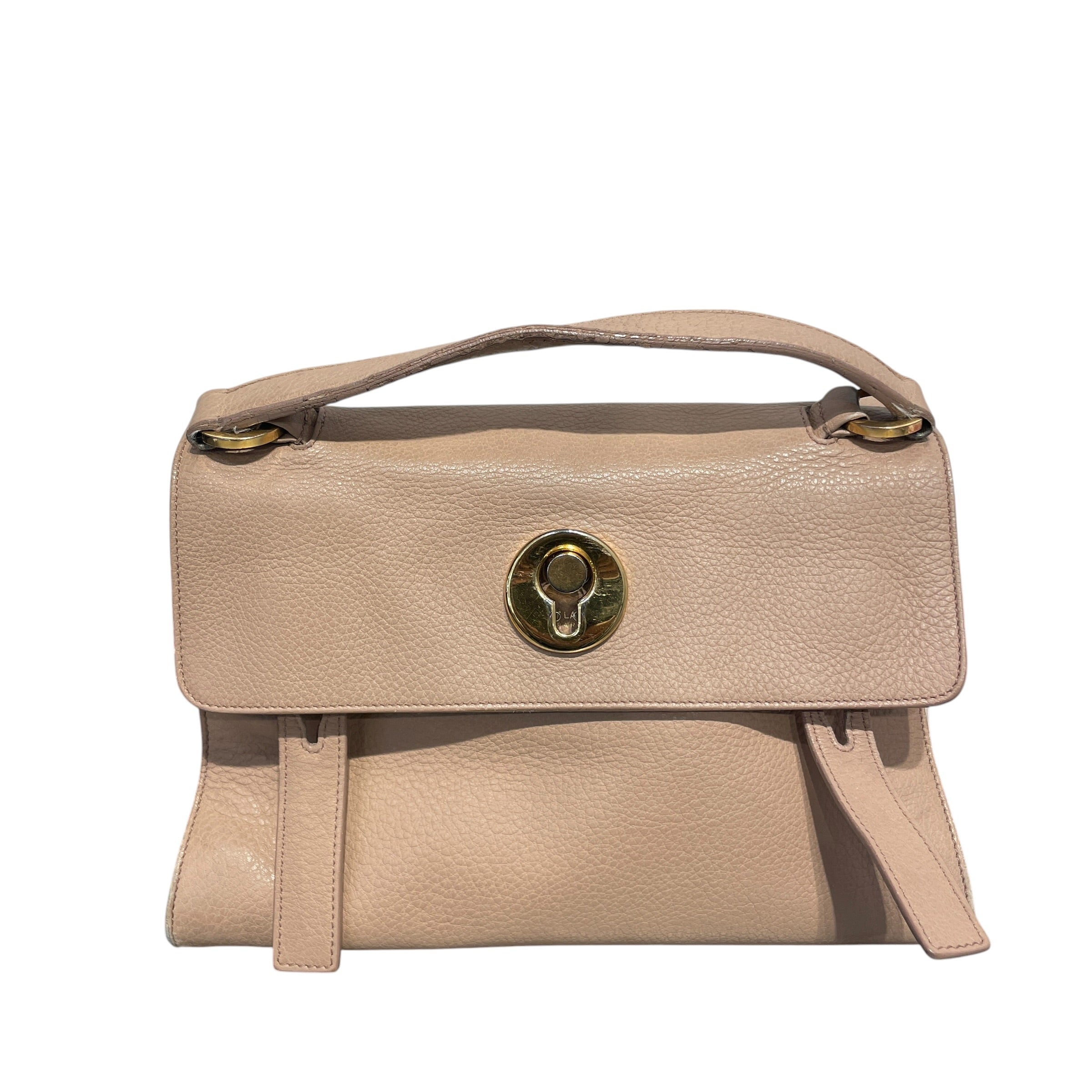YVES SAINT LAURENT/Cross Body Bag/Leather/BEG/ view 1