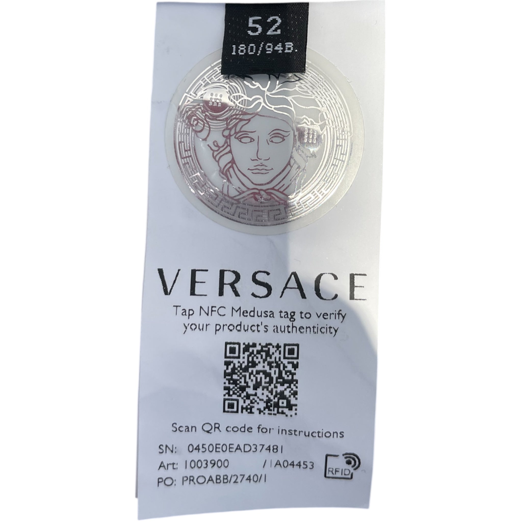 VERSACE/Bottoms/52/All Over Print/Nylon/BLK/Distressed/angel black and white view 4