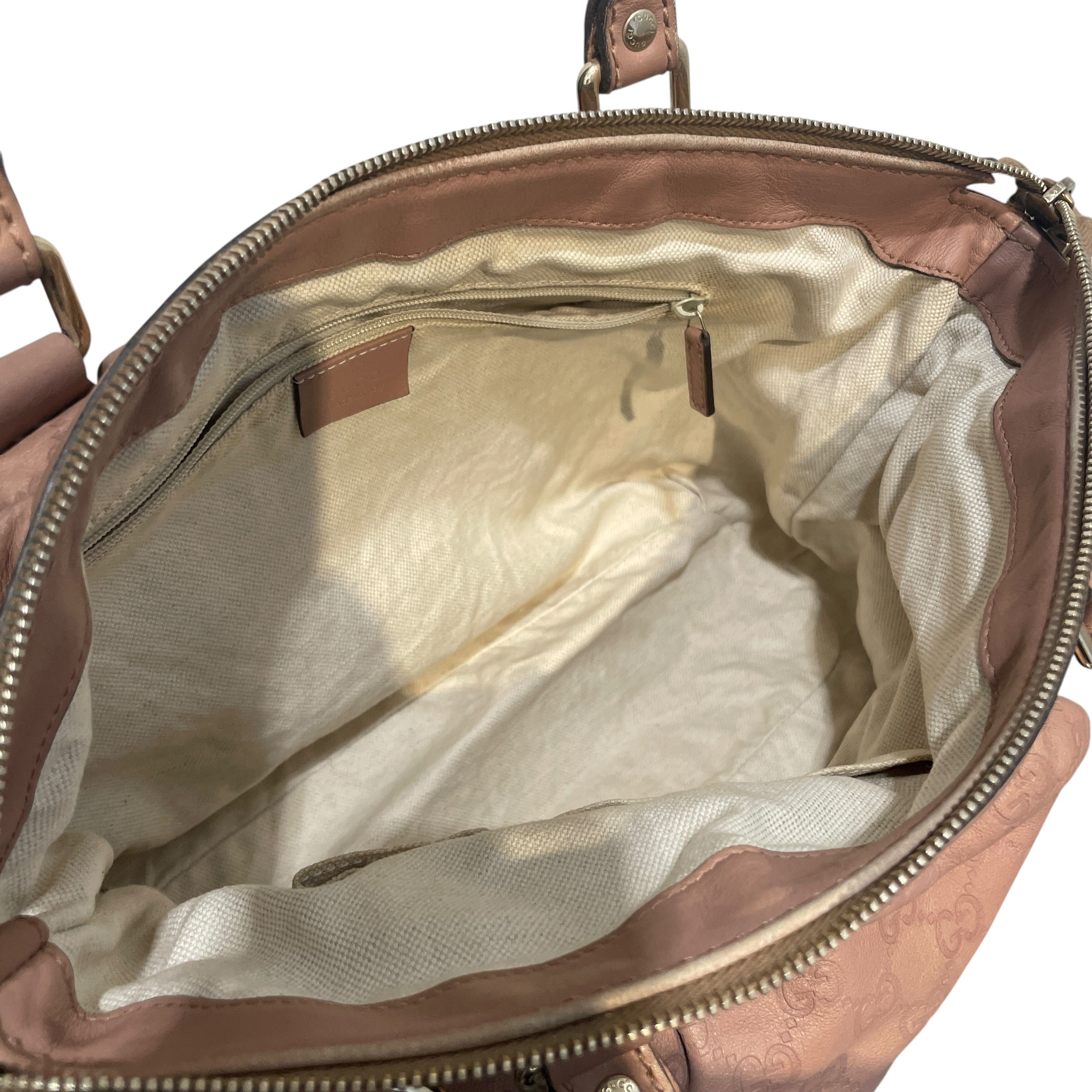 GUCCI/Bag/Monogram/PNK/Gucissima Leather Bag view 7