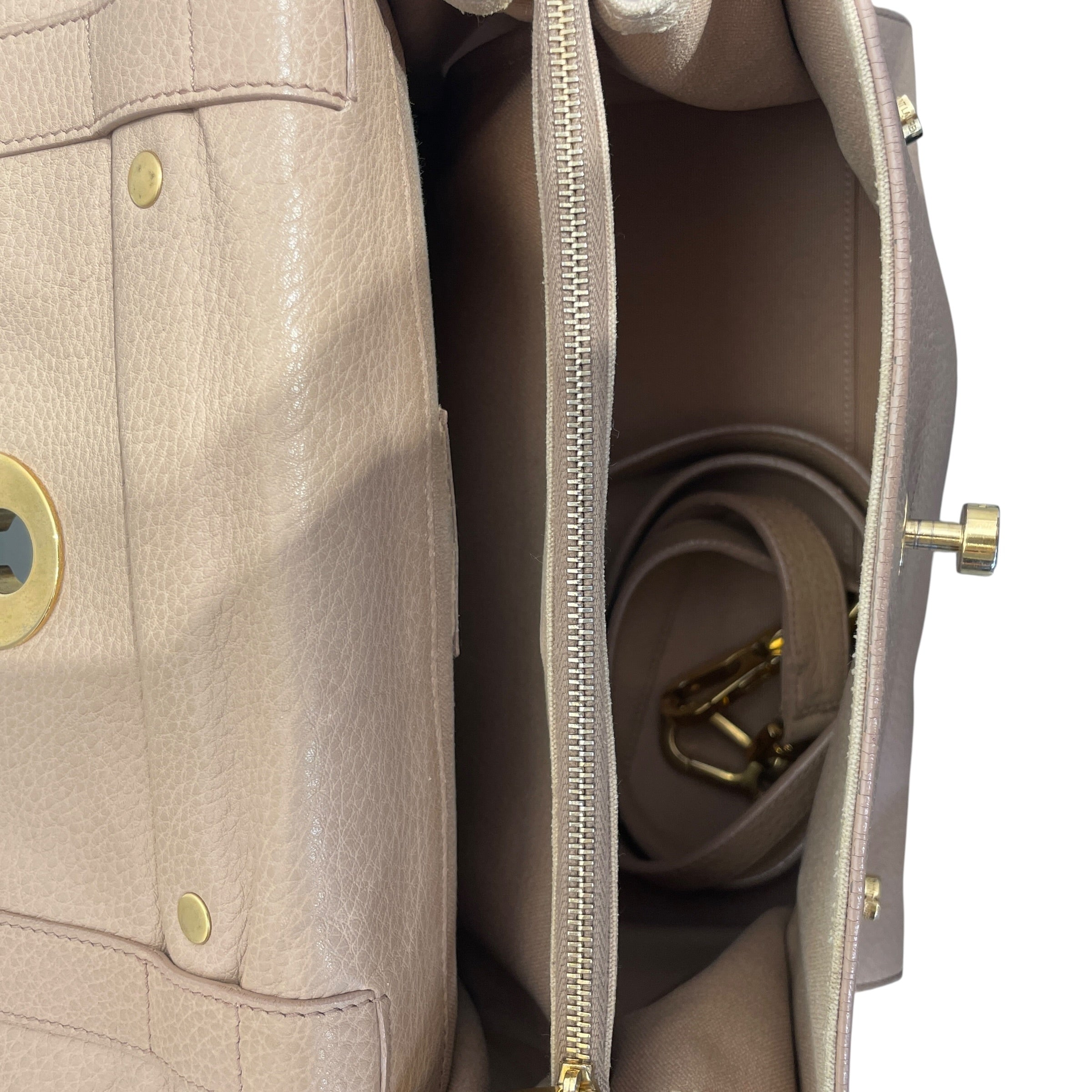 YVES SAINT LAURENT/Cross Body Bag/Leather/BEG/ view 4