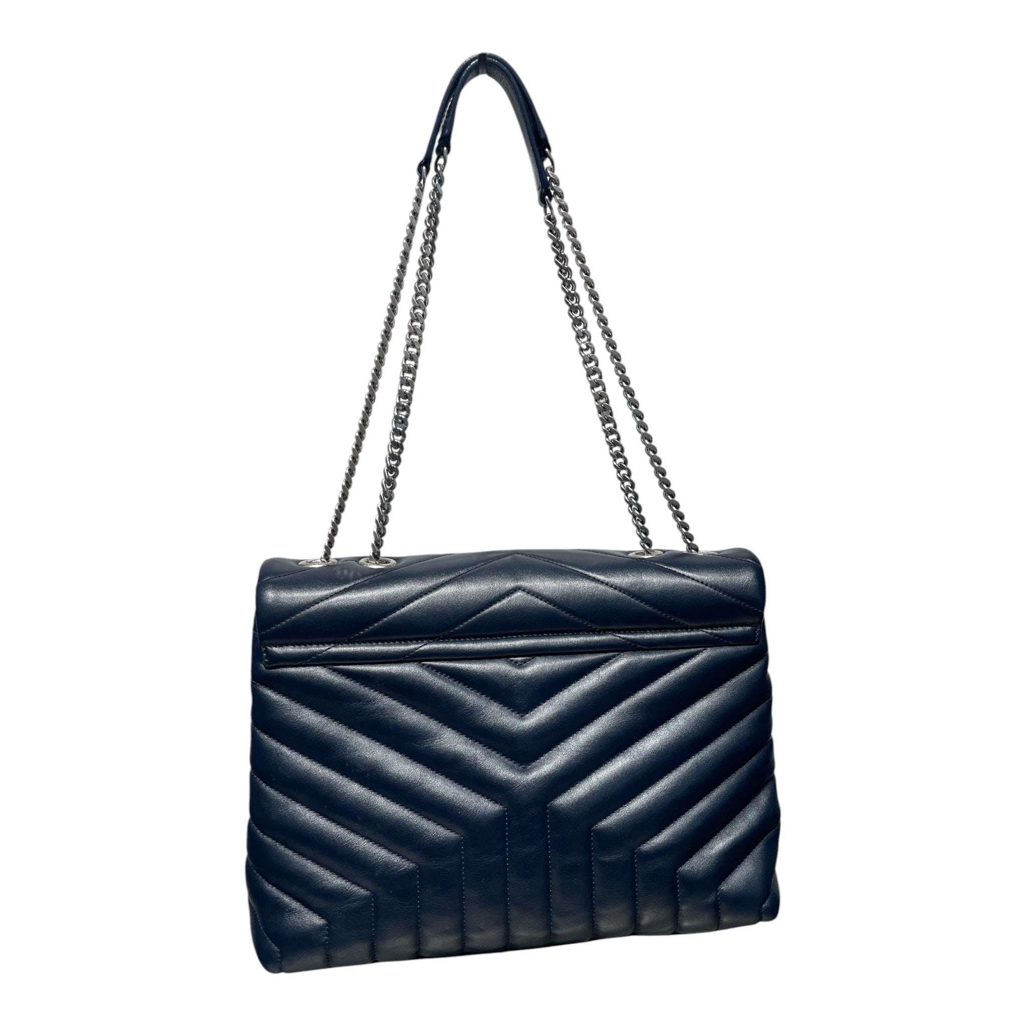 SAINT LAURENT/Cross Body Bag/Leather/NVY/LOULOU MEDIUM view 2