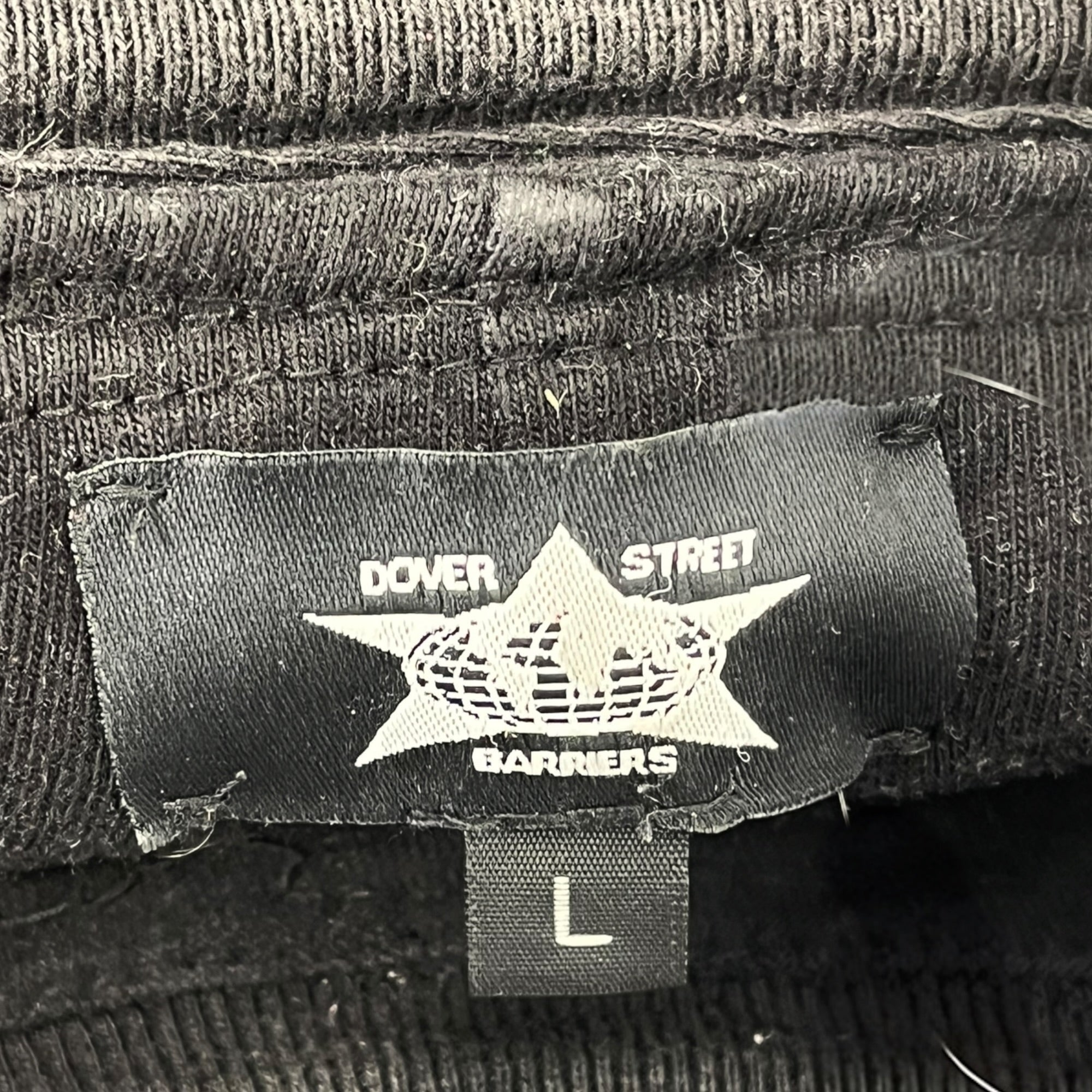 BARRIERS/DOVER STREET MARKET/Cut & Sew/L/Cotton/BLK/Graphic/UPCYCLED COLLAB TEE view 6