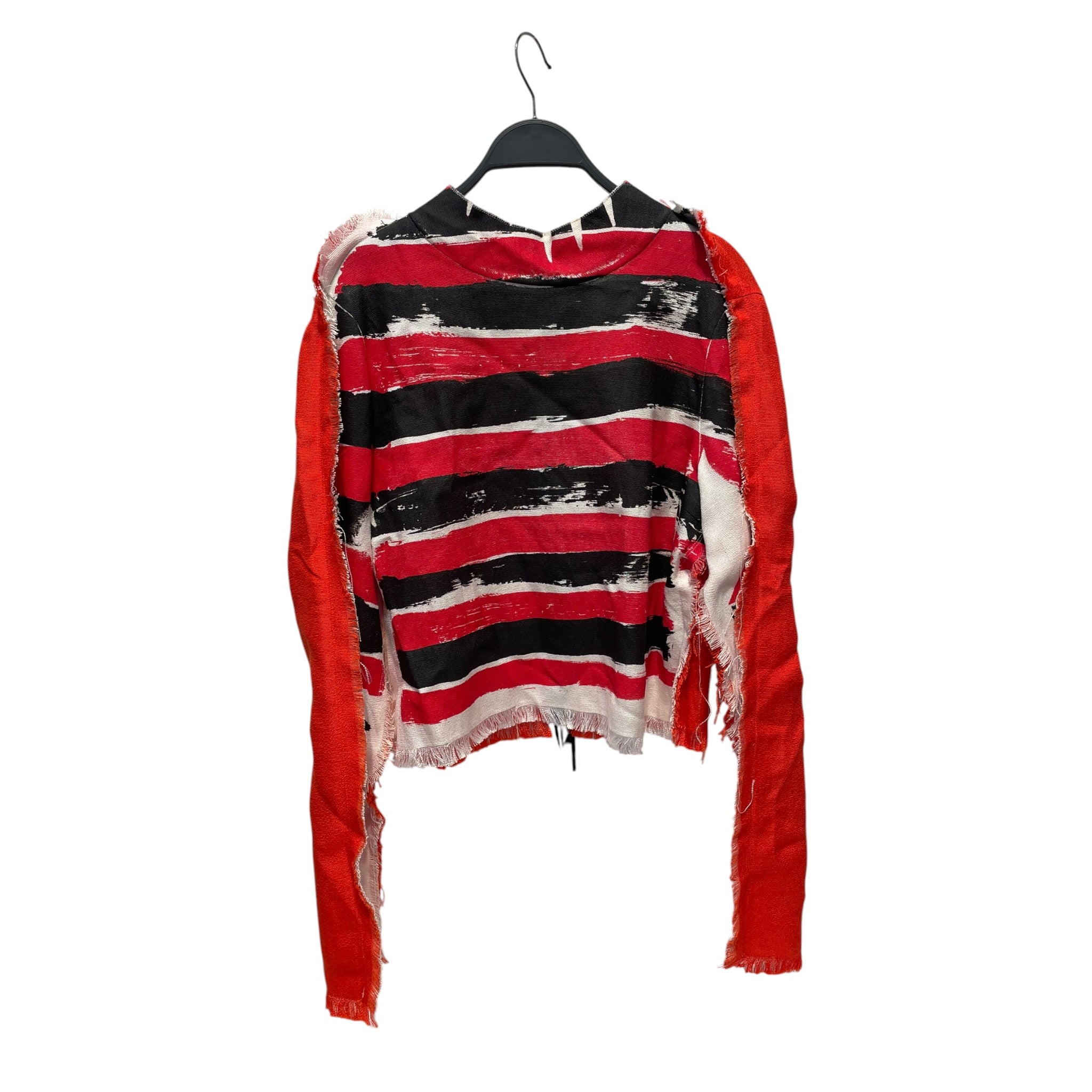 MARNI/LS Shirt/42/Stripe/Cotton/RED/ view 1