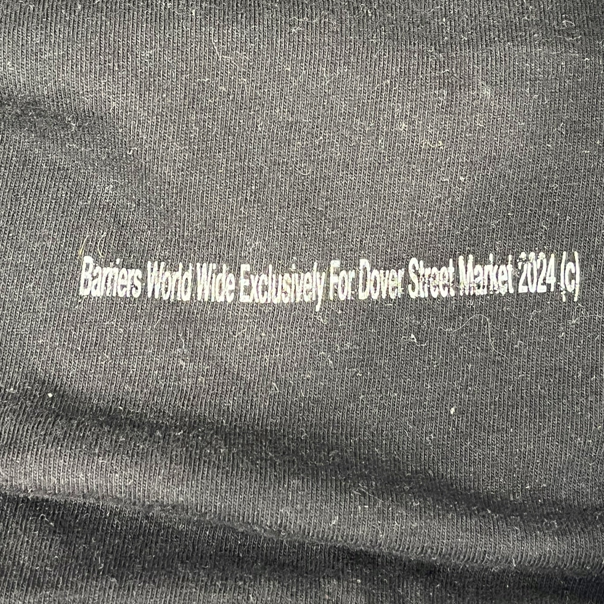 BARRIERS/DOVER STREET MARKET/Cut & Sew/L/Cotton/BLK/Graphic/UPCYCLED COLLAB TEE view 5