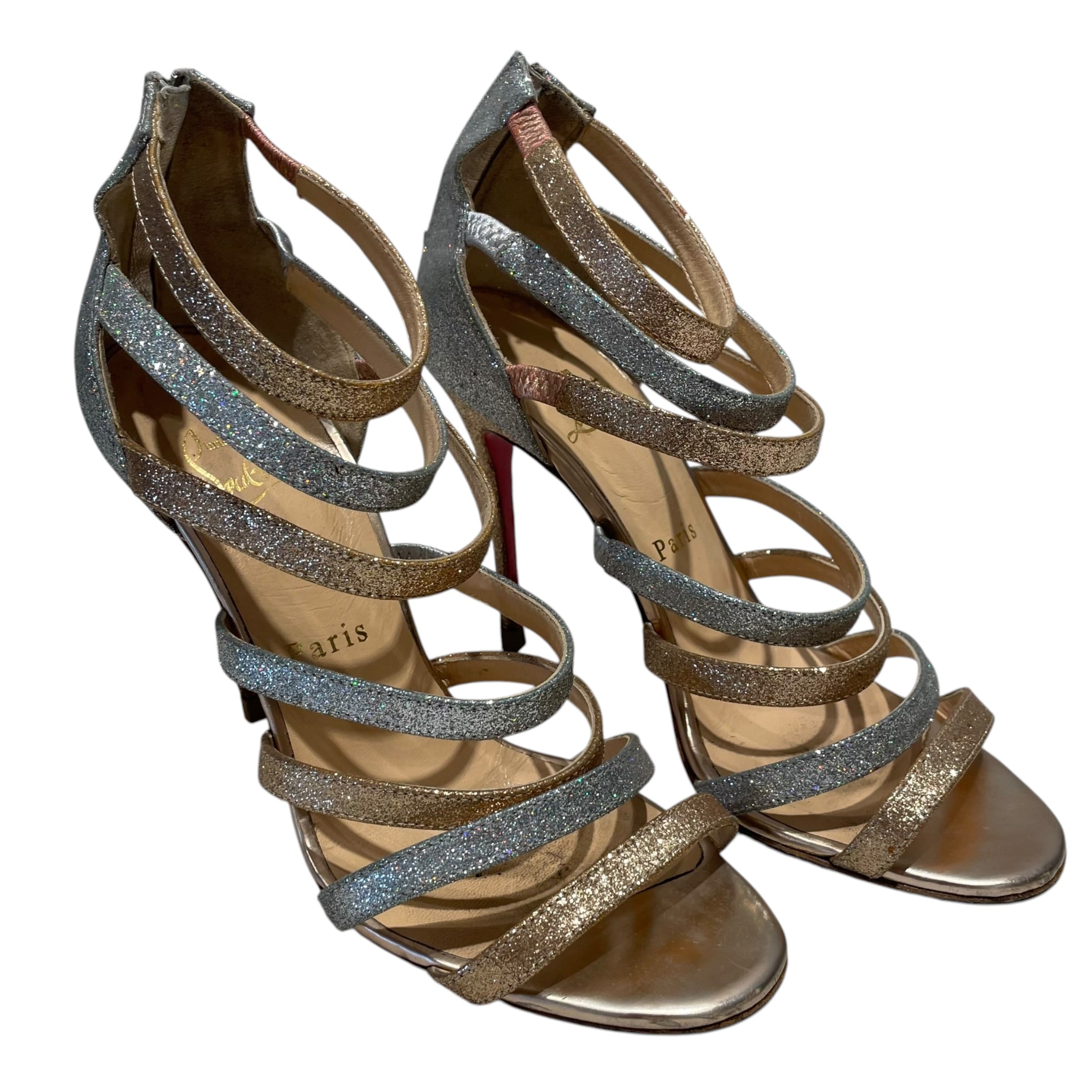 Christian Louboutin/Heels/EU 36.5/SLV/Mariniere 100 view 1