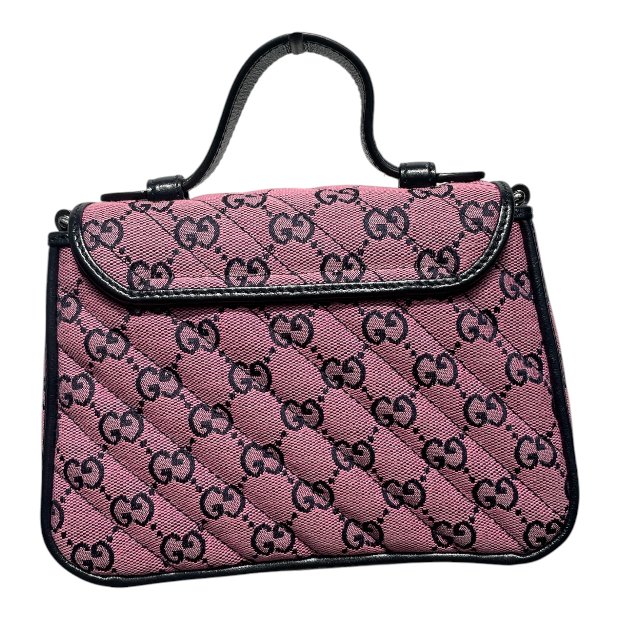 GUCCI/Cross Body Bag/Monogram/PNK/GG Marmont Pink/Navy view 2