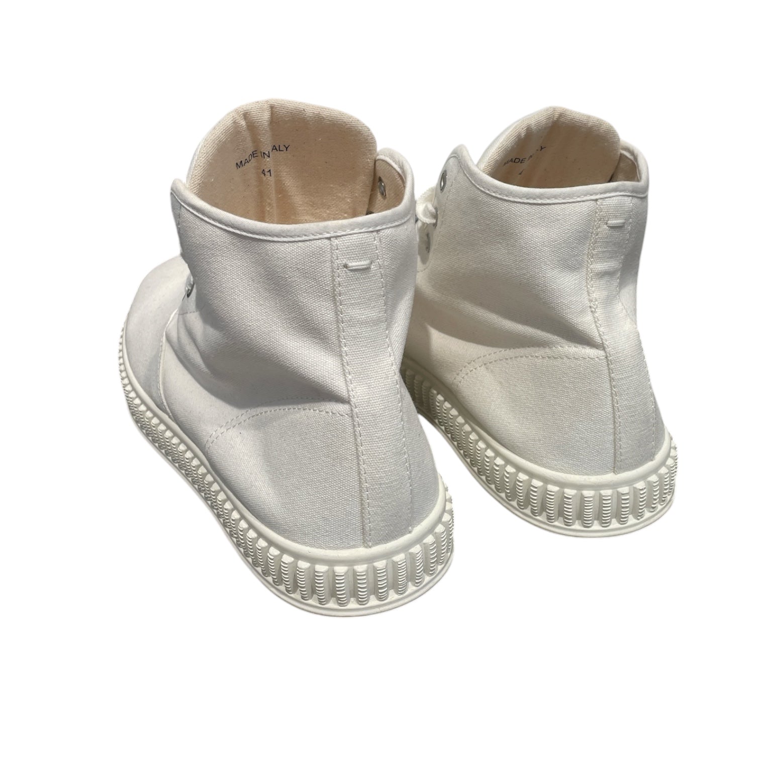 Martin Margiela/Hi-Sneakers/US 8/Cotton/WHT/ view 2