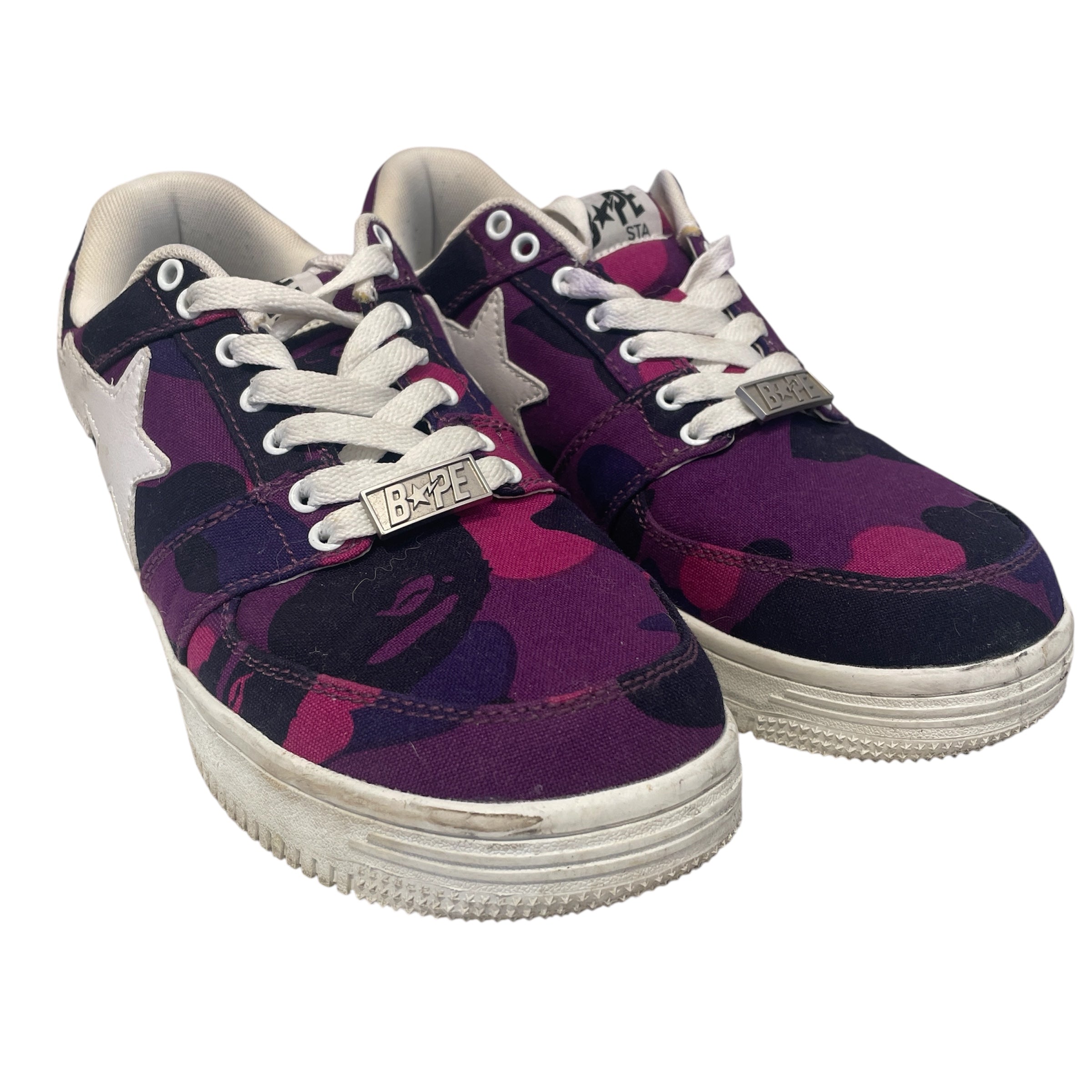 BAPE STA!/Low-Sneakers/US 10/Camouflage/PPL/ view 1