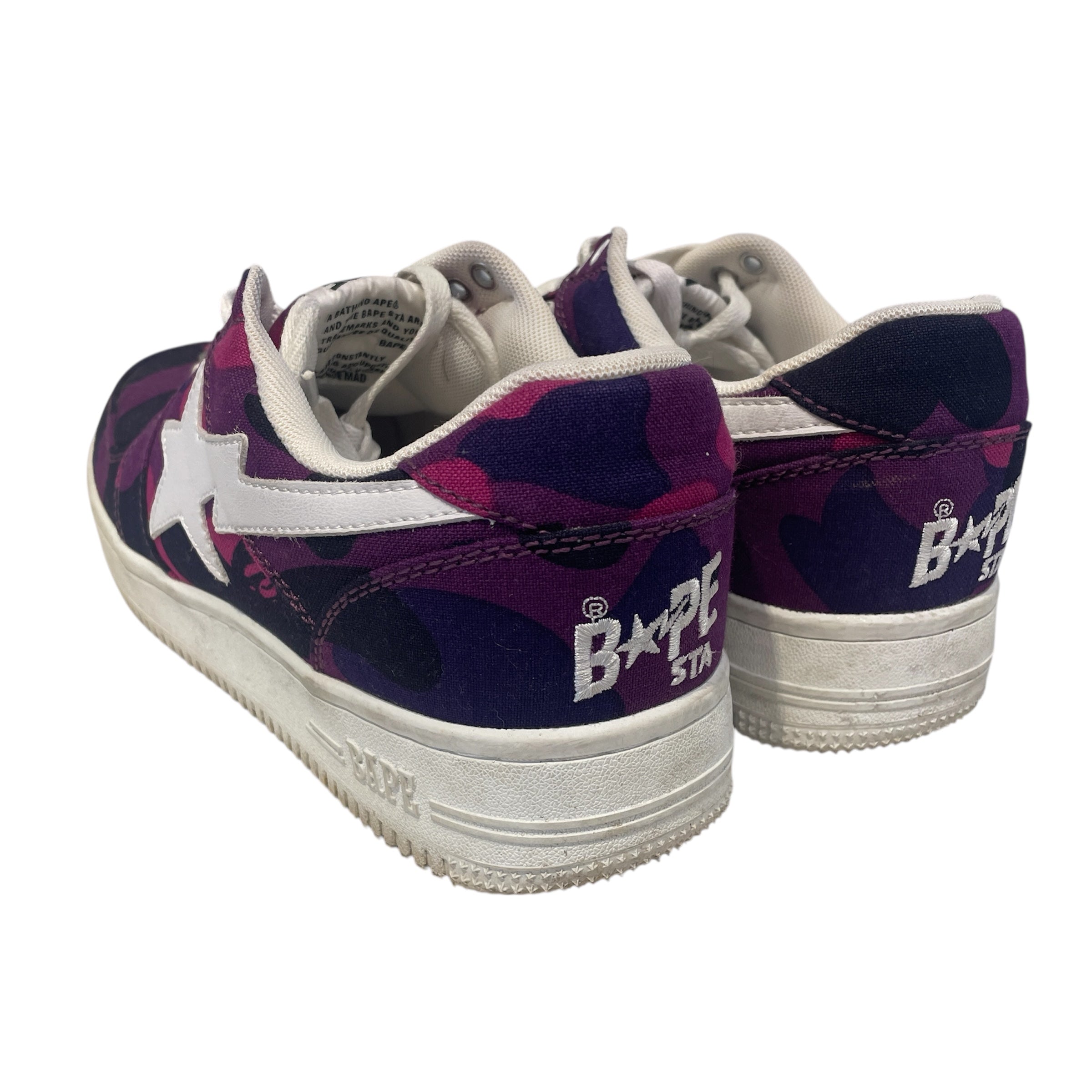 BAPE STA!/Low-Sneakers/US 10/Camouflage/PPL/ view 2