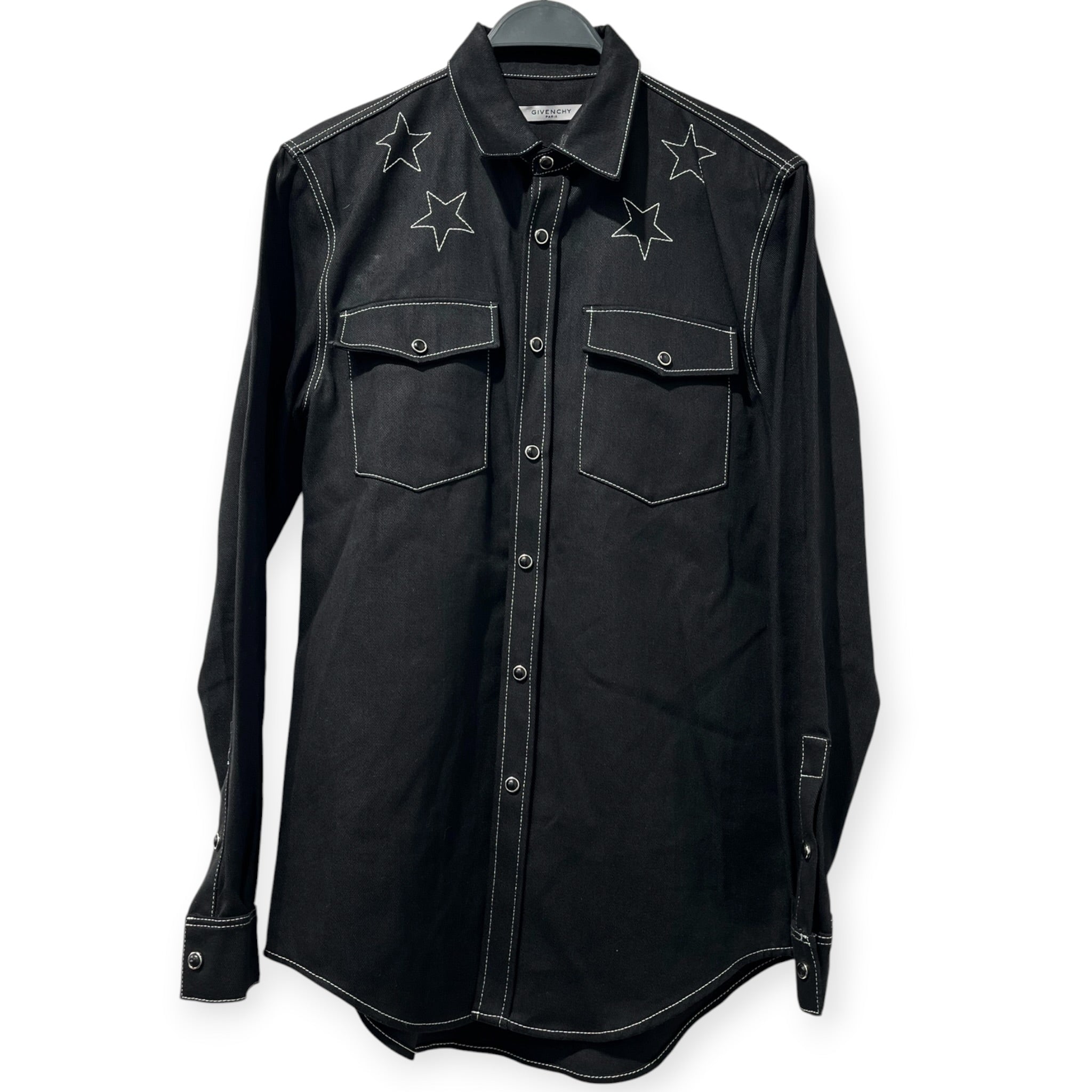 GIVENCHY/LS Shirt/S/Cotton/BLK/TISCI ERA STAR CONTRAST view 1
