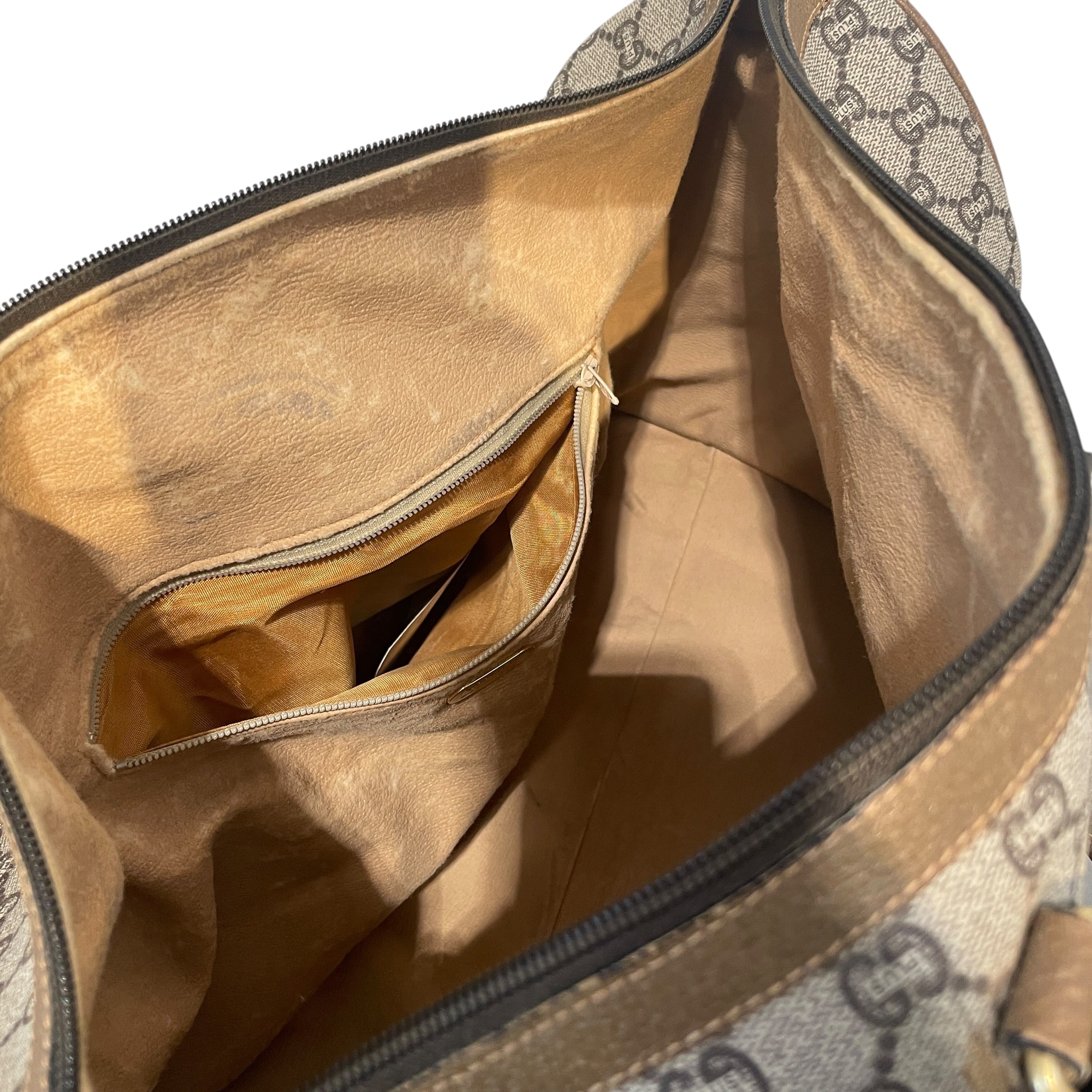 GUCCI/Bag/Monogram/Leather/BRW/Guicissima Brown Duffle view 5
