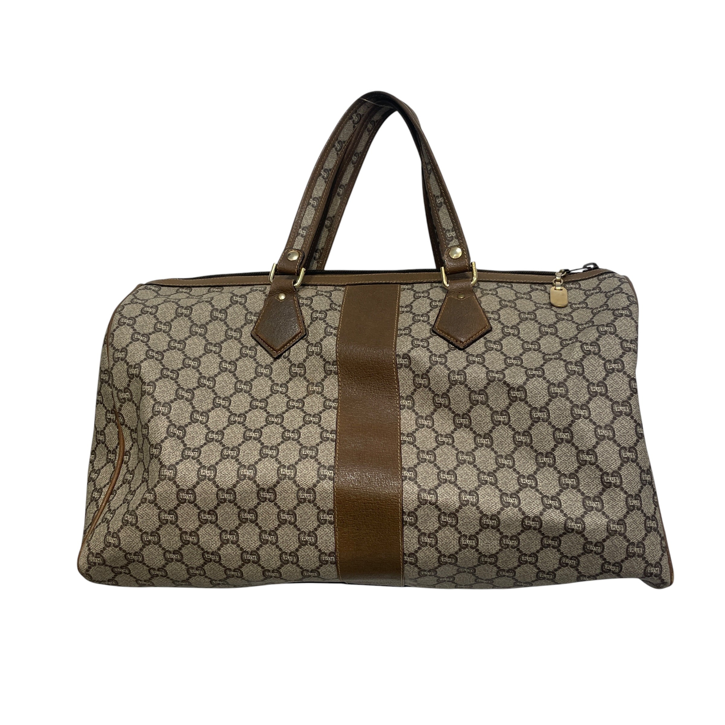 GUCCI/Bag/Monogram/Leather/BRW/Guicissima Brown Duffle view 2