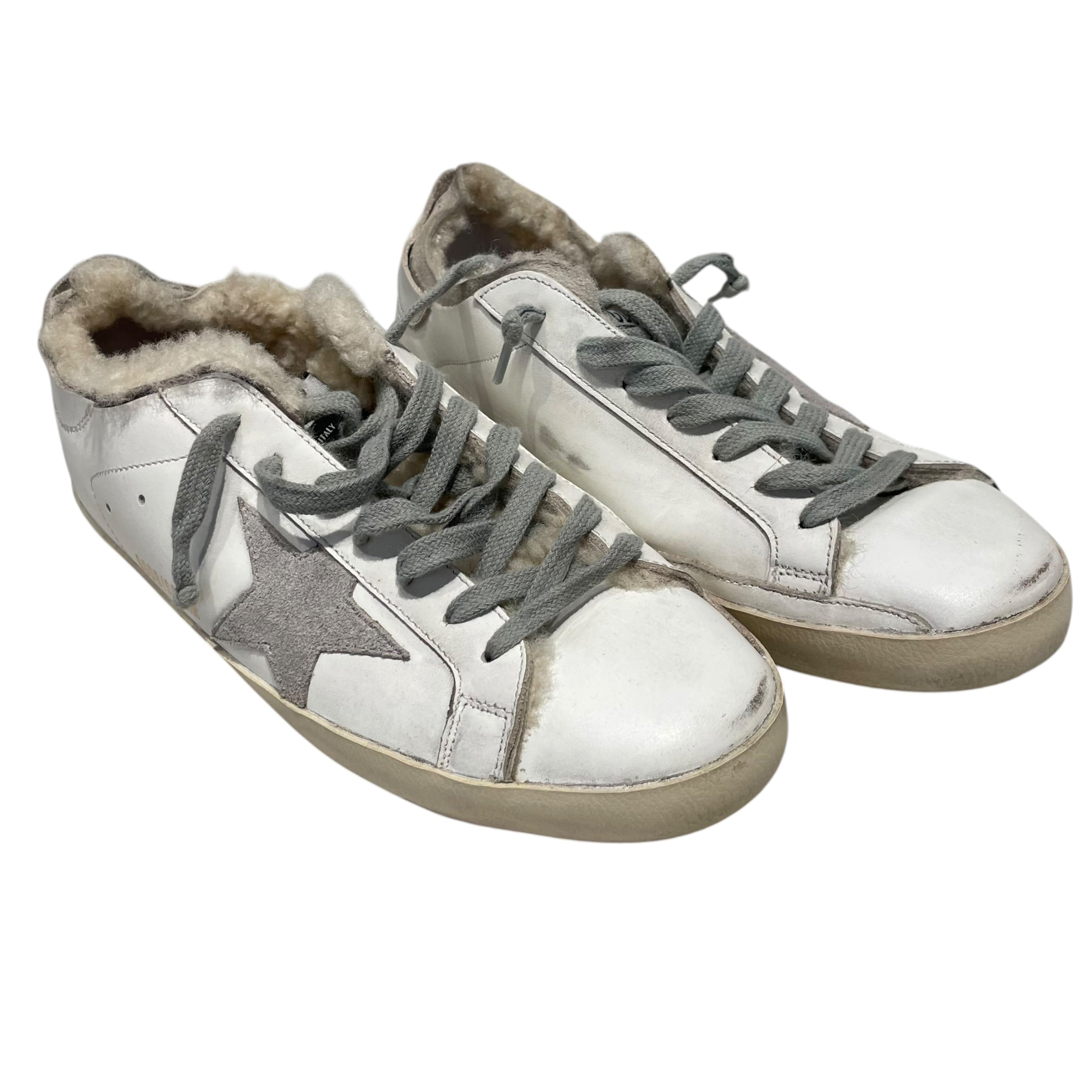 GOLDEN GOOSE/Low-Sneakers/EU 40/WHT/Super-Star Sabot Fur Lined view 1