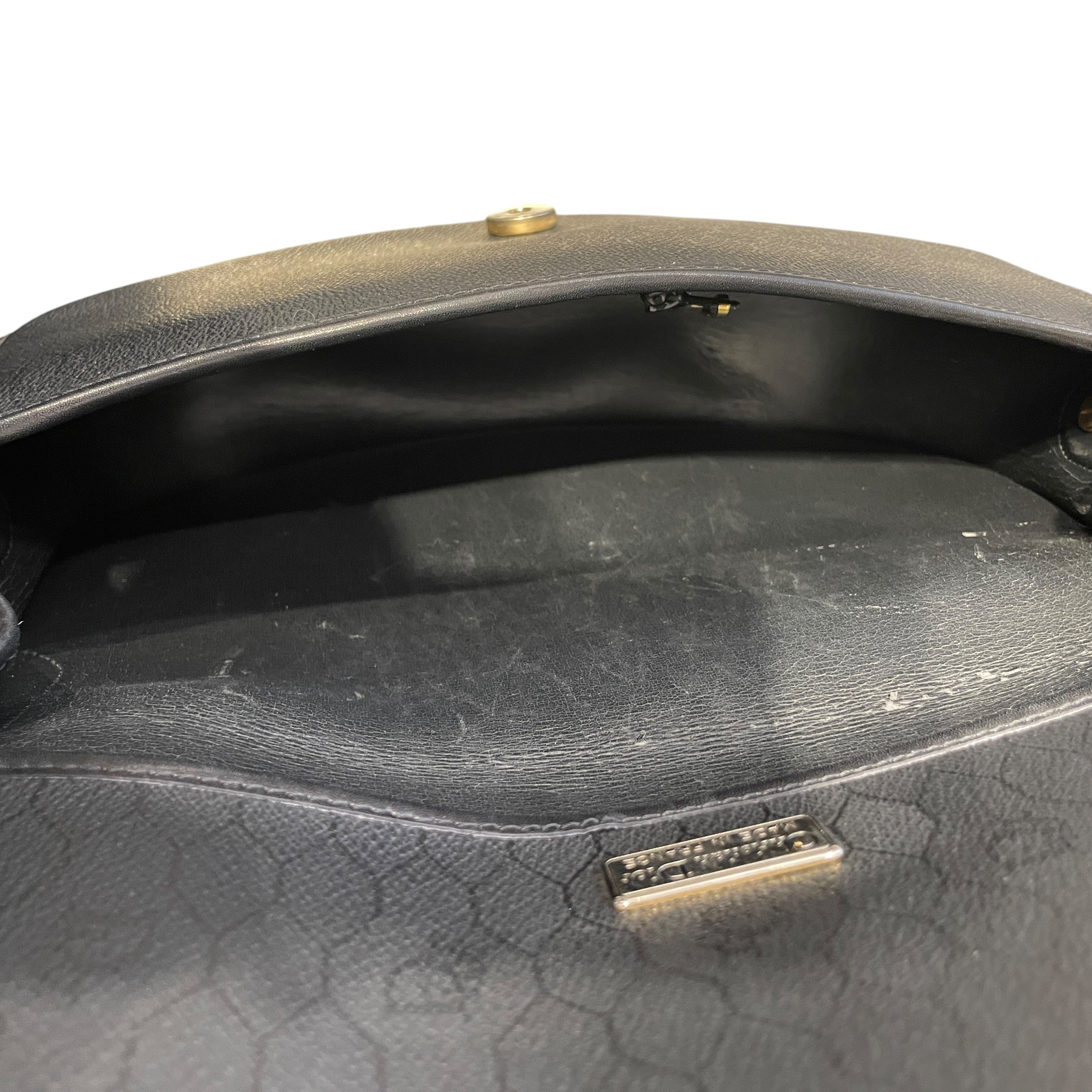 Christian Dior/Cross Body Bag/Cotton/BLK/HOBO CROSSBODY view 5