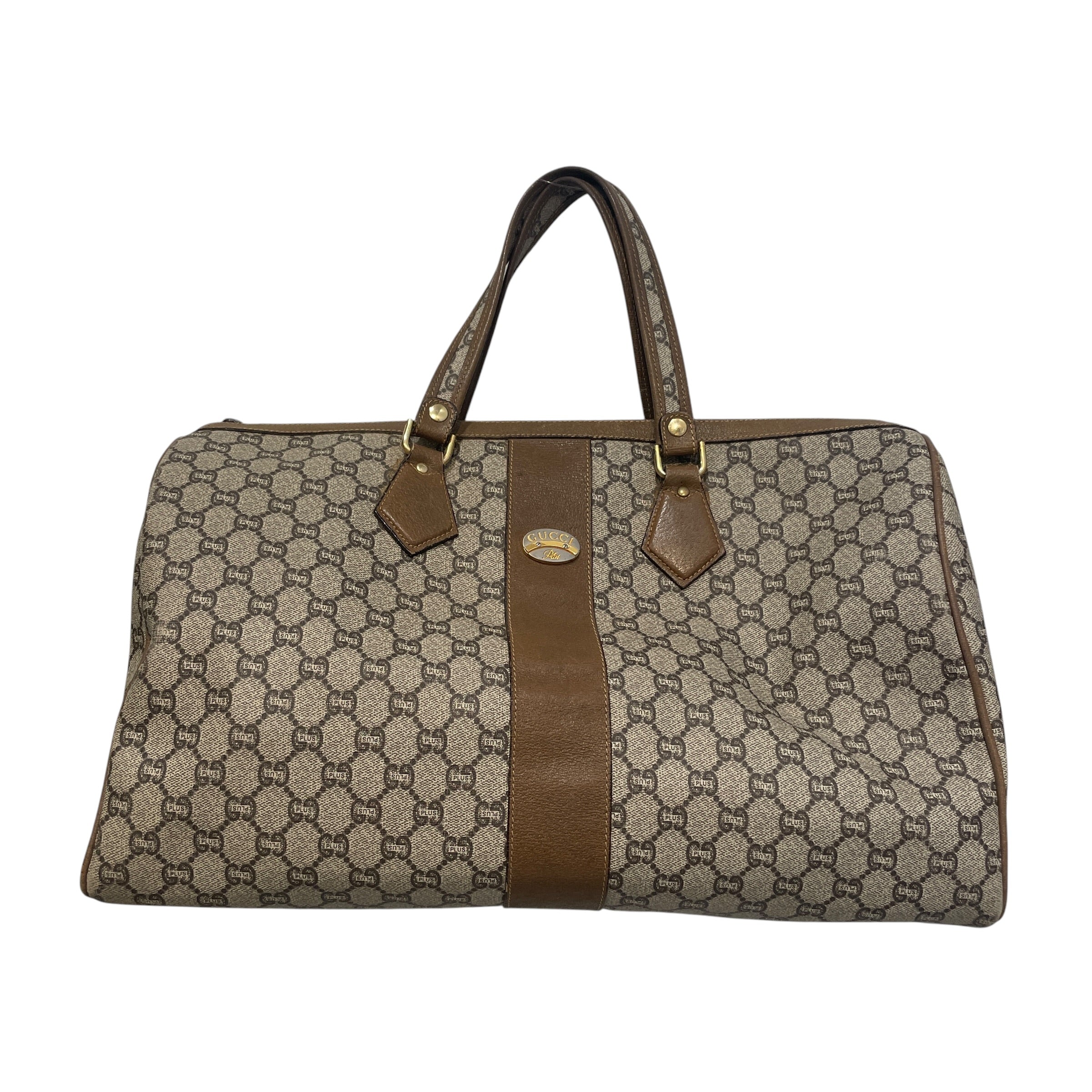 GUCCI/Bag/Monogram/Leather/BRW/Guicissima Brown Duffle view 1