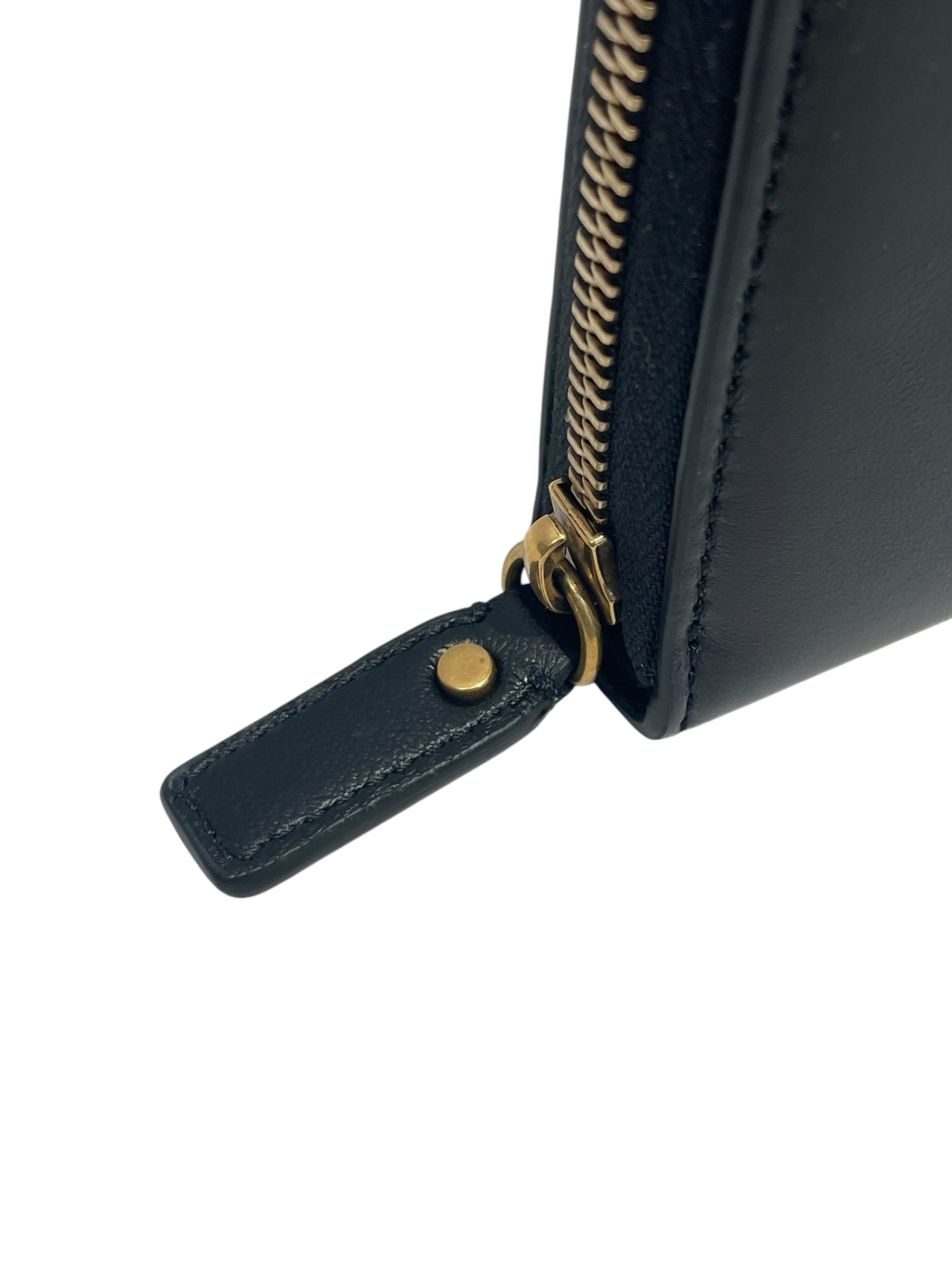 VERSACE/Long Wallet/Leather/BLK/L's/medusa gld logo/zip around view 4