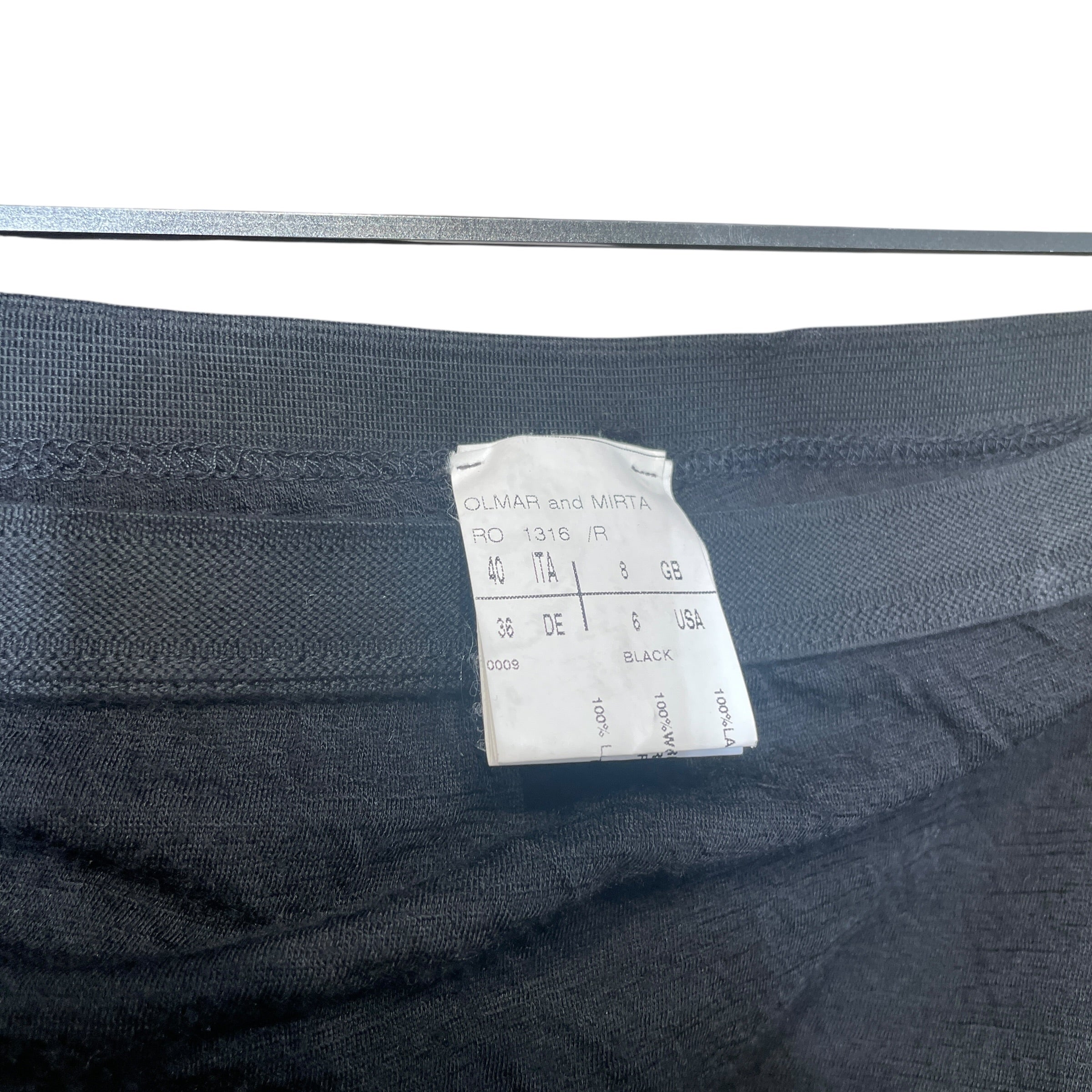 Rick Owens/Skirt/6/Wool/BLK/Midi Length/Dustulator AW06 Tie Skirt view 3