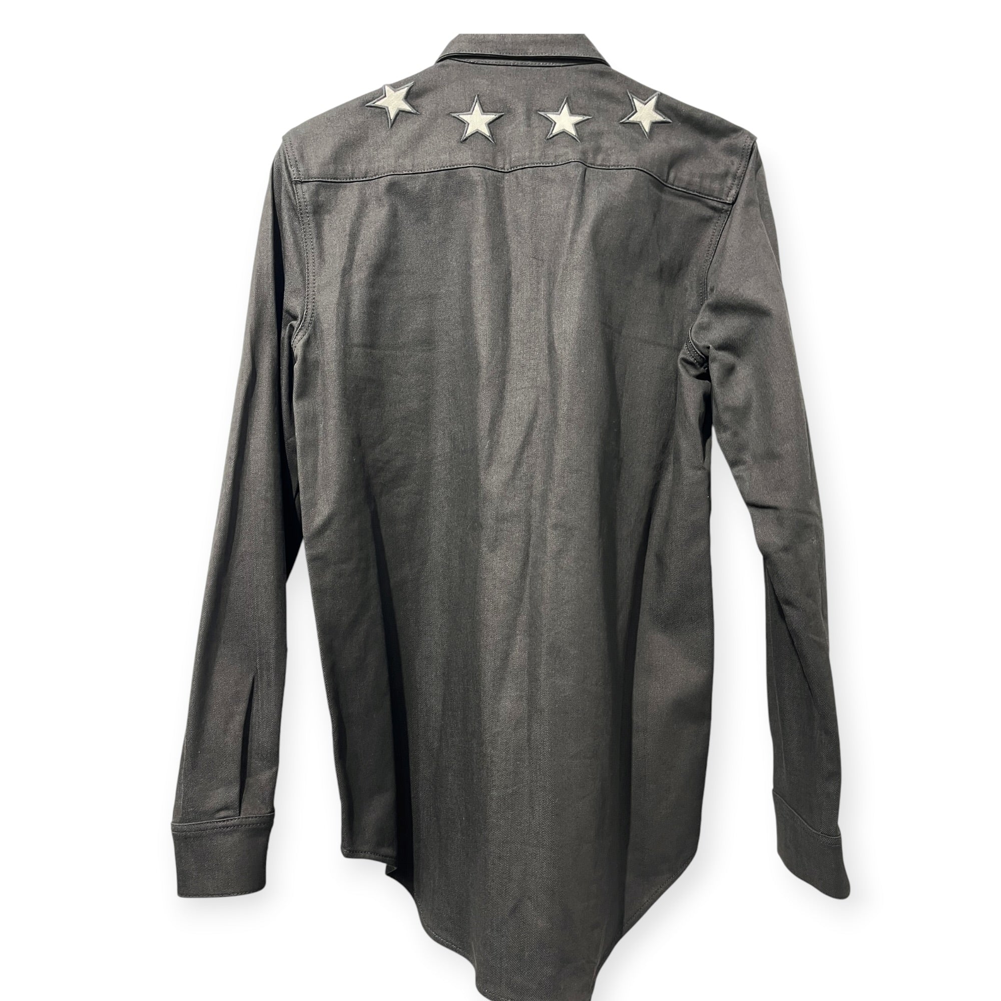 GIVENCHY/LS Shirt/S/Cotton/BLK/TISCI ERA WHITE STAR BLK SHIRT view 2