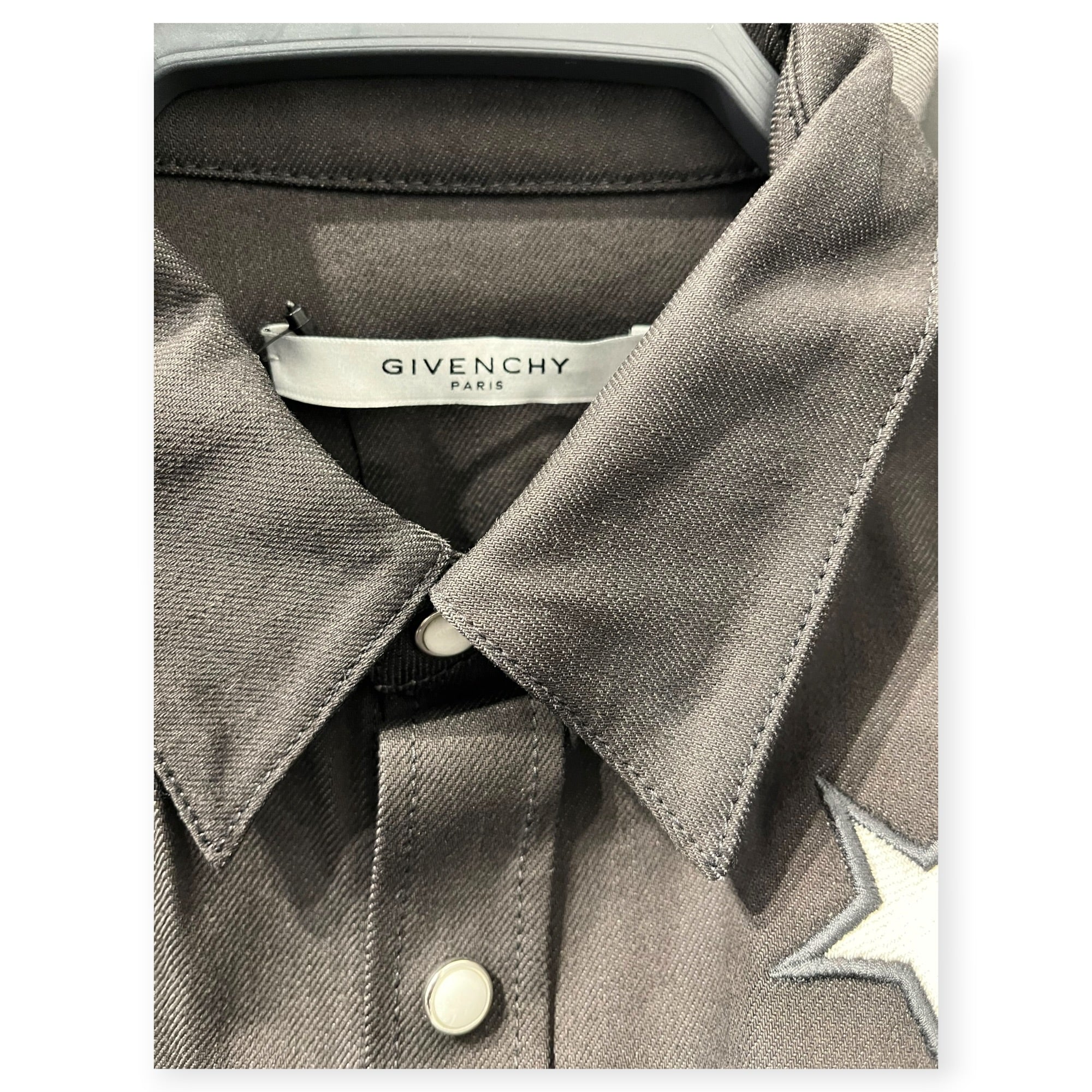 GIVENCHY/LS Shirt/S/Cotton/BLK/TISCI ERA WHITE STAR BLK SHIRT view 3