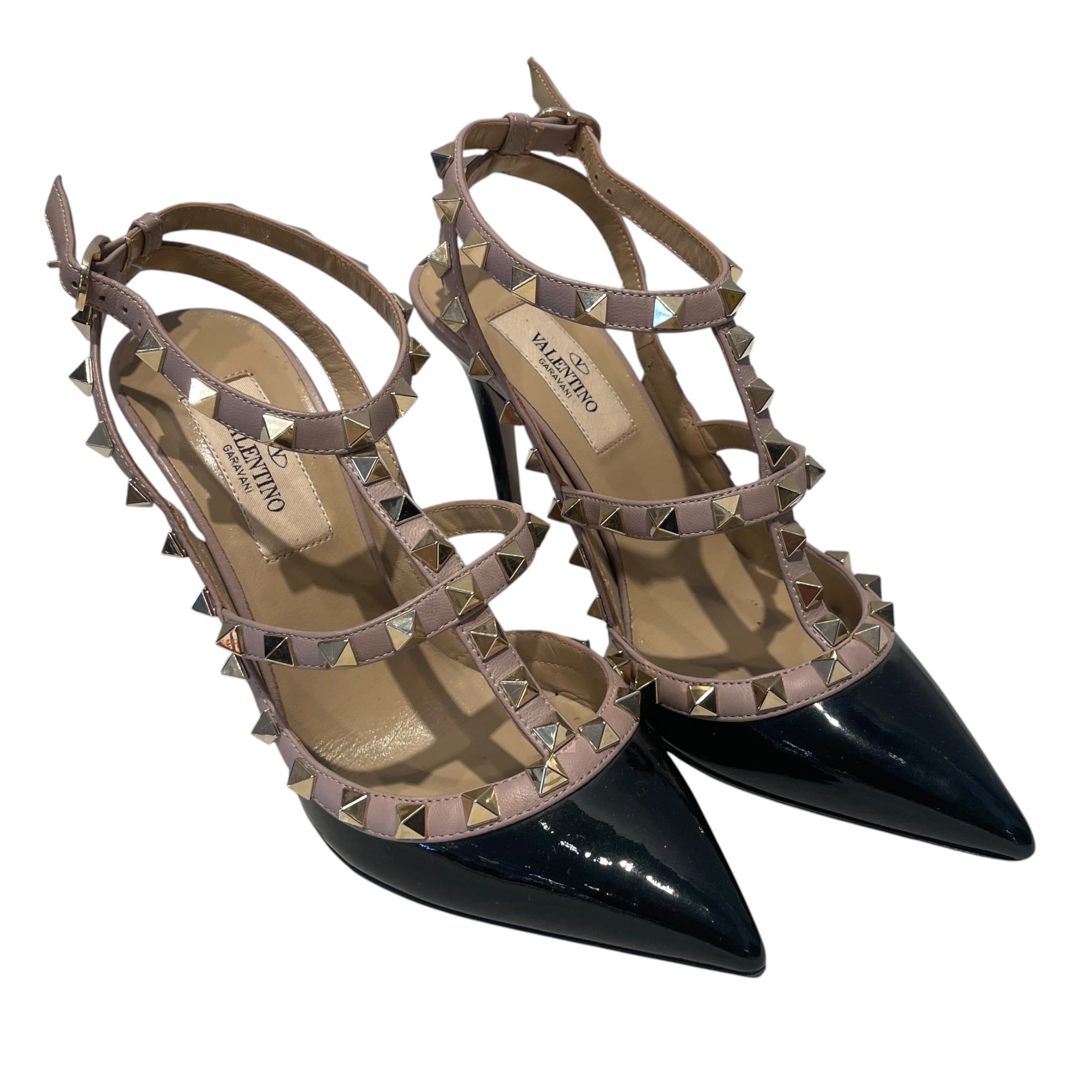 VALENTINO/Heels/EU 35.5/BLK/RockStud Cage view 1