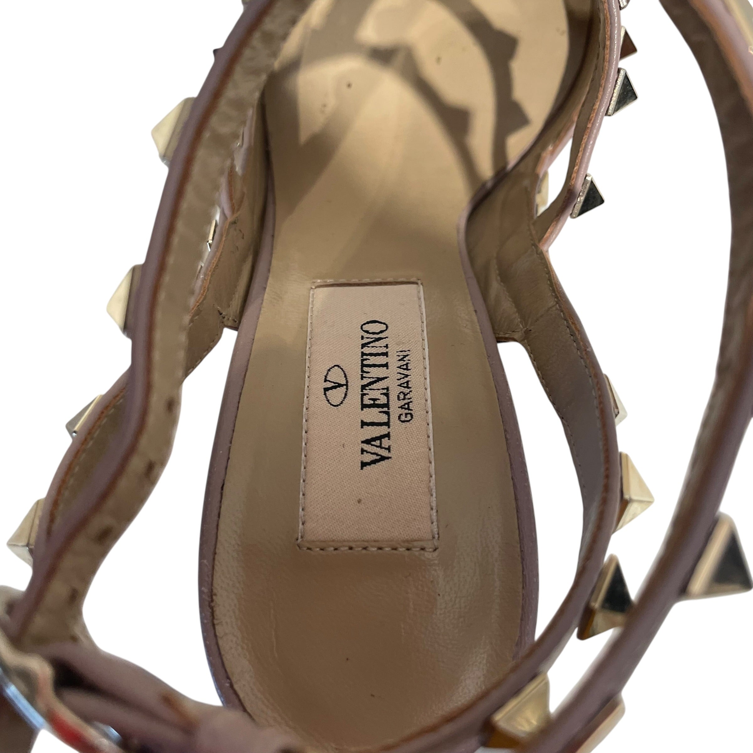 VALENTINO/Heels/EU 35.5/BLK/RockStud Cage view 3