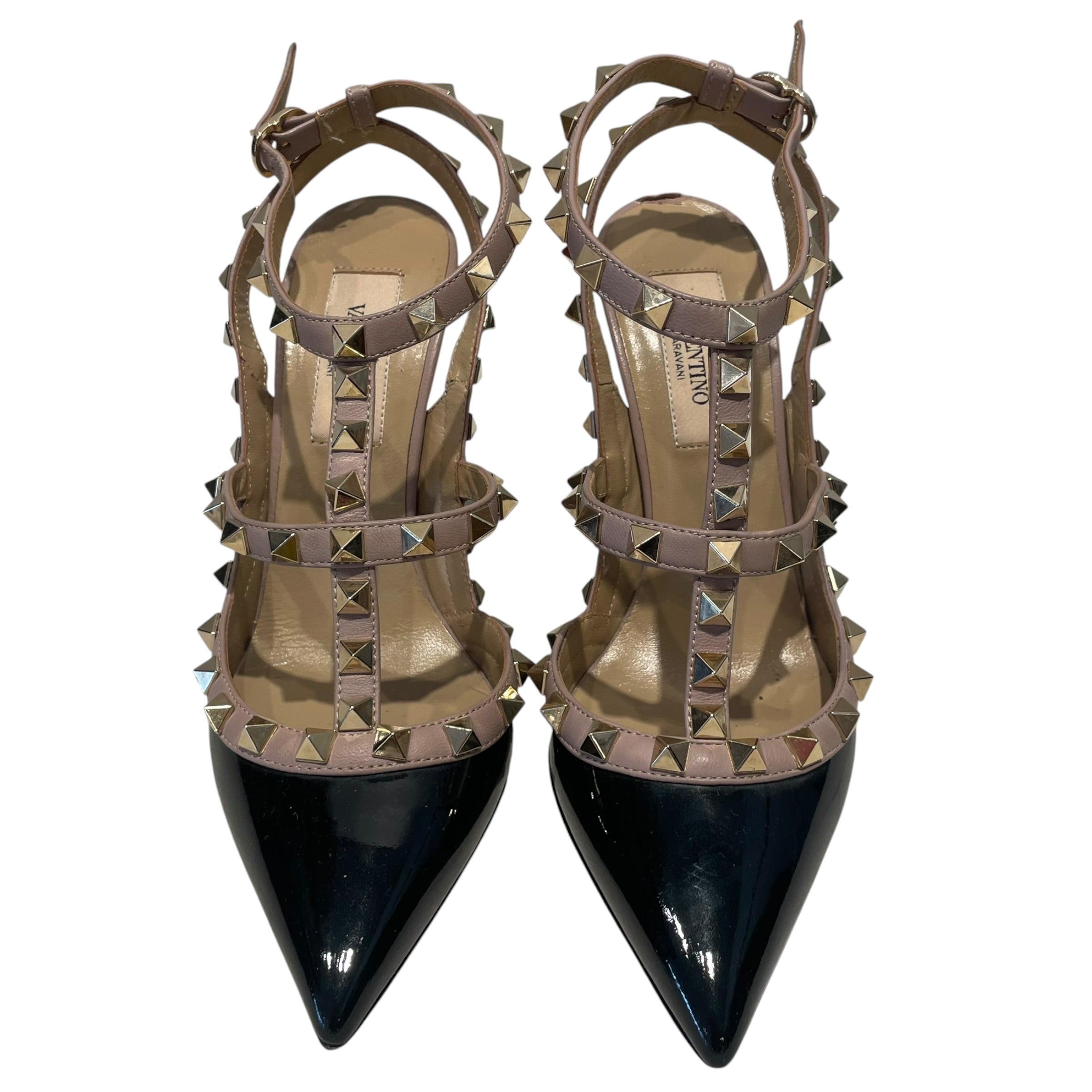 VALENTINO/Heels/EU 35.5/BLK/RockStud Cage view 4