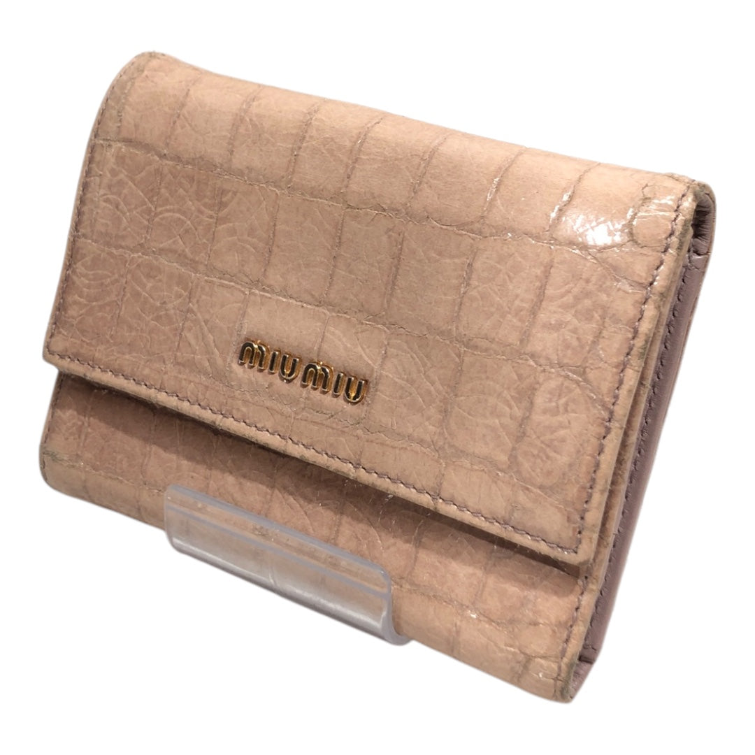MIU MIU/Wallet/OS/Animal Pattern/BEG/ view 1