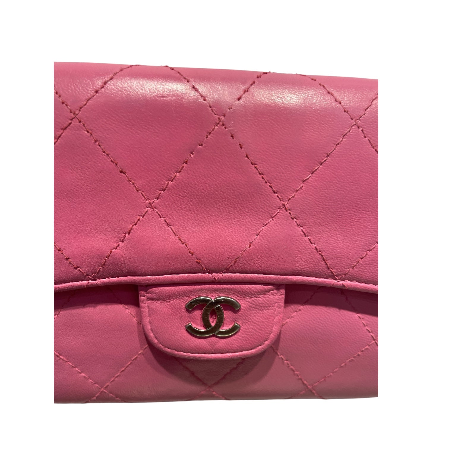 CHANEL/Long Wallet/Leather/PNK/CLASSIC QUILTED FLAP view 5