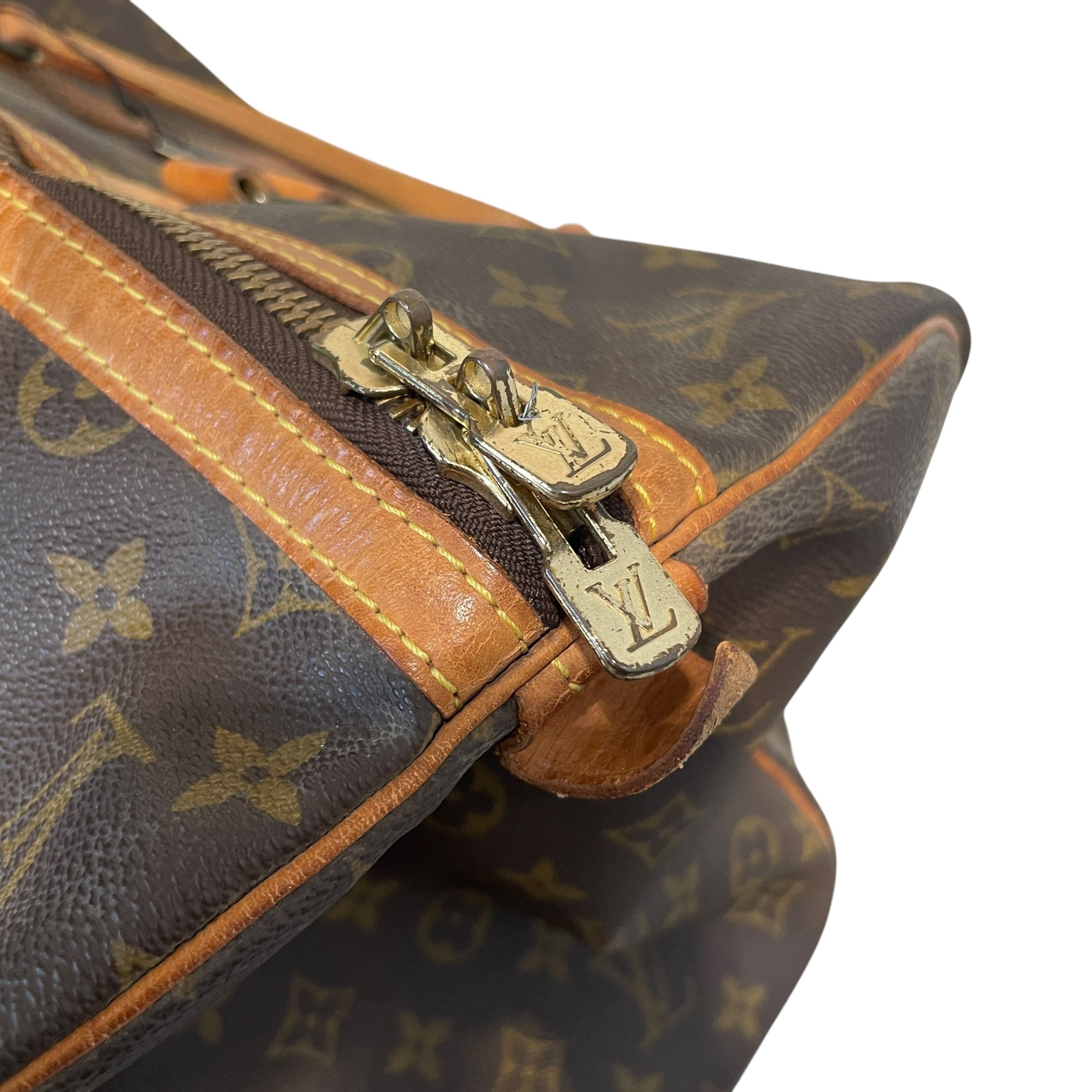 LOUIS VUITTON/Bag/Monogram/Leather/BRW/Keepall view 8