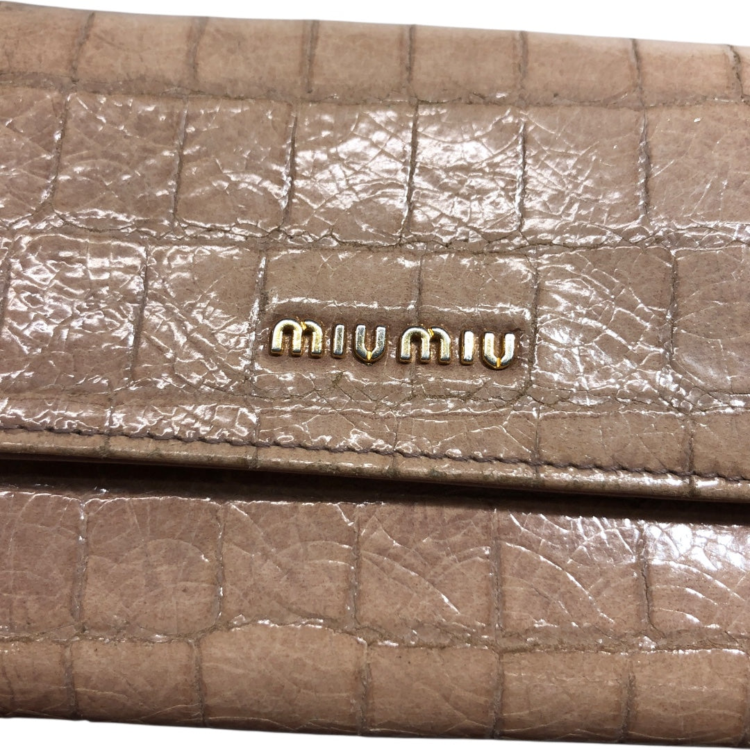 MIU MIU/Wallet/OS/Animal Pattern/BEG/ view 3