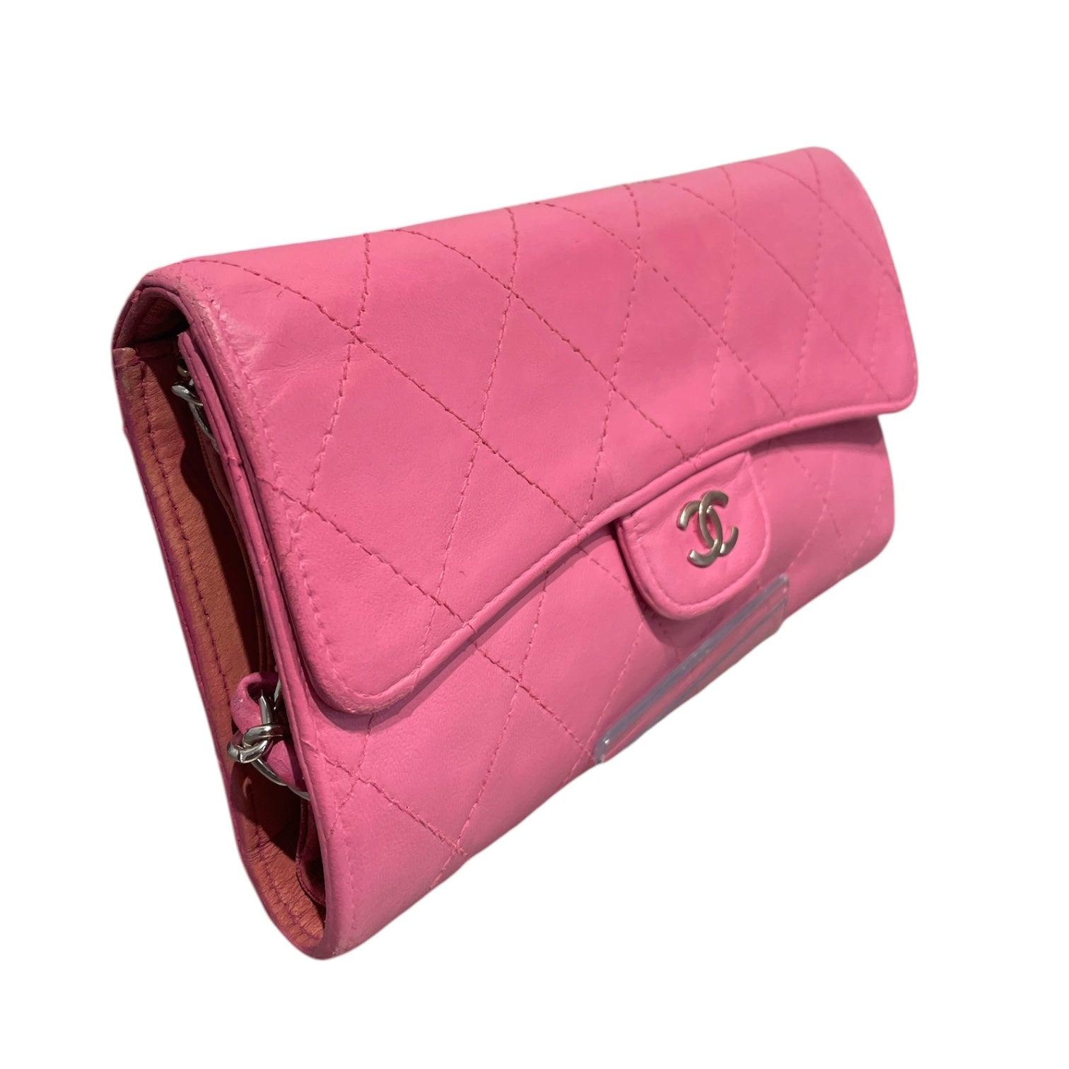 CHANEL/Long Wallet/Leather/PNK/CLASSIC QUILTED FLAP view 6