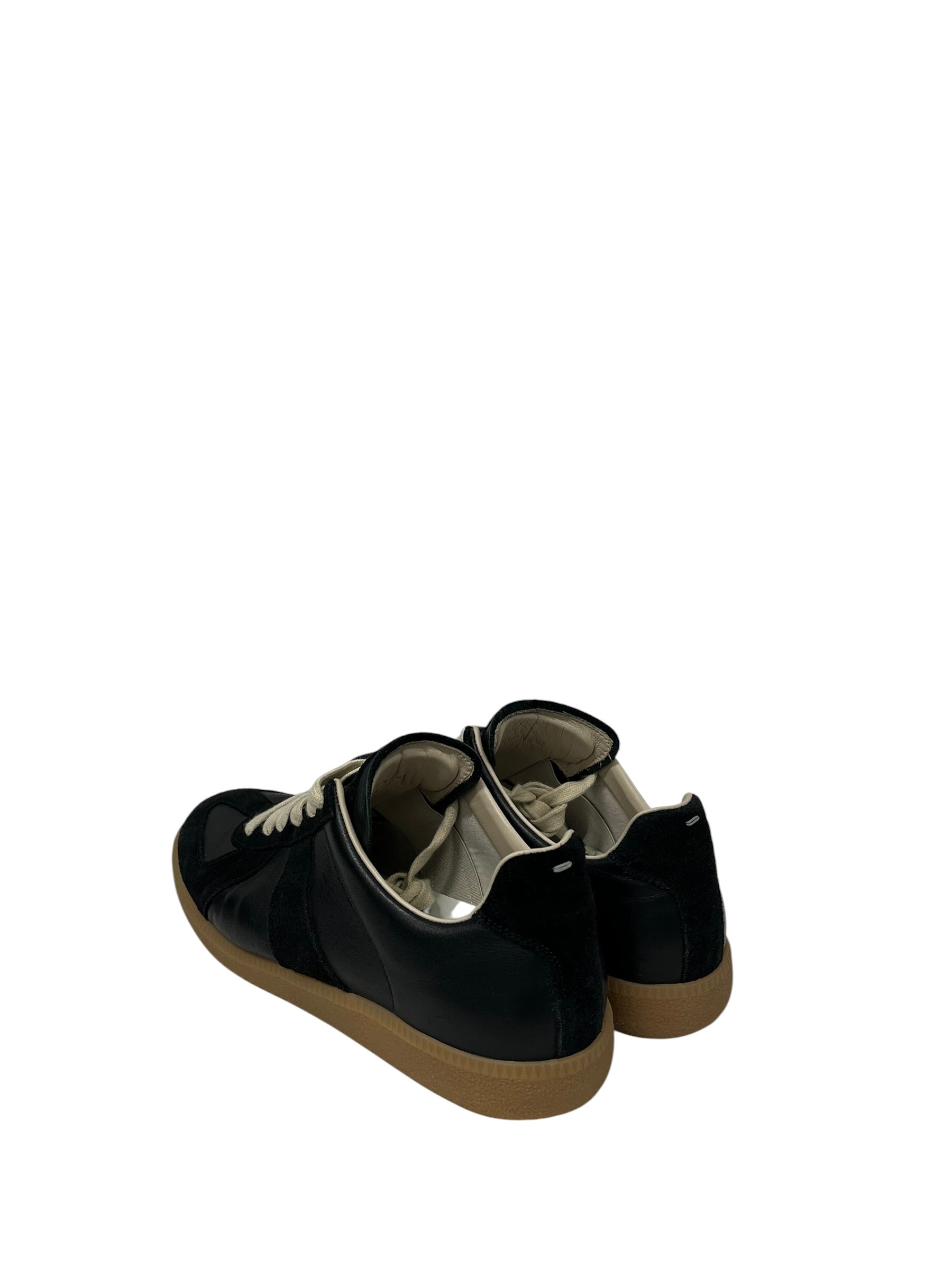 Maison Margiela/Low-Sneakers/EU 42/Leather/BLK/GAT REPLICA view 2