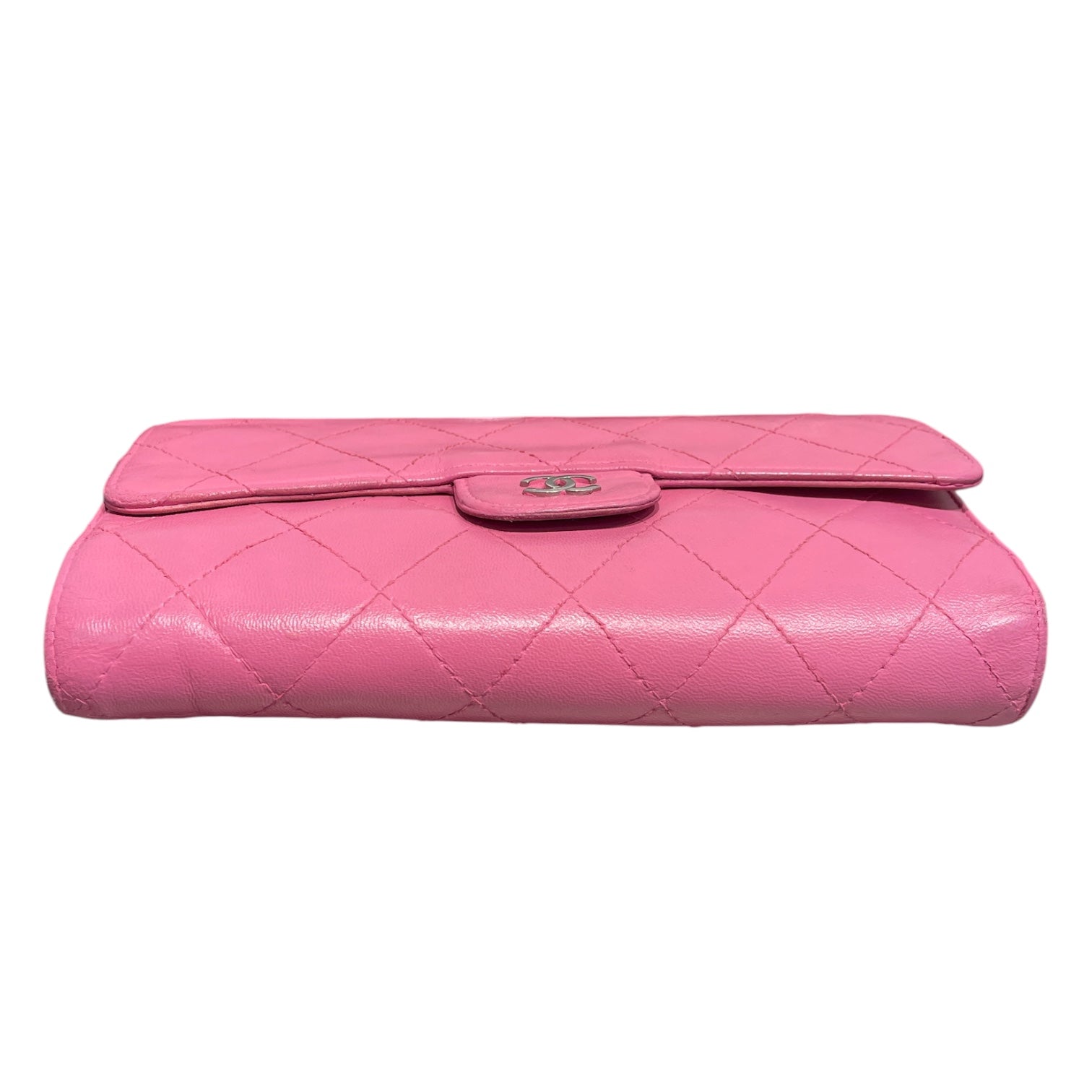 CHANEL/Long Wallet/Leather/PNK/CLASSIC QUILTED FLAP view 3