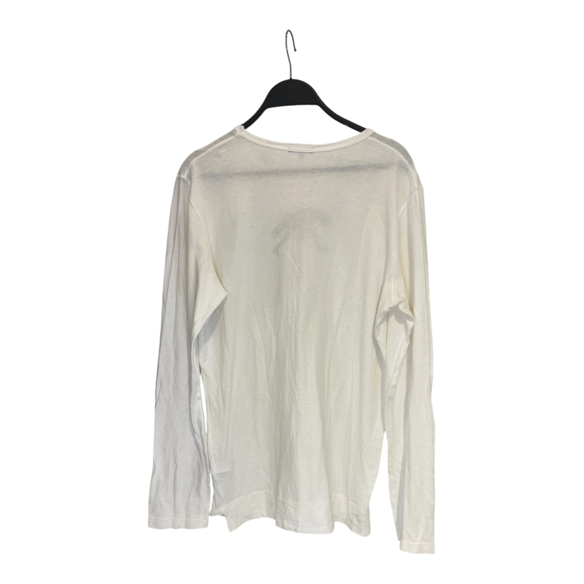 ANN DEMEULEMEESTER/LS T-Shirt/M/Cotton/CRM/Tired Man Graphic view 2