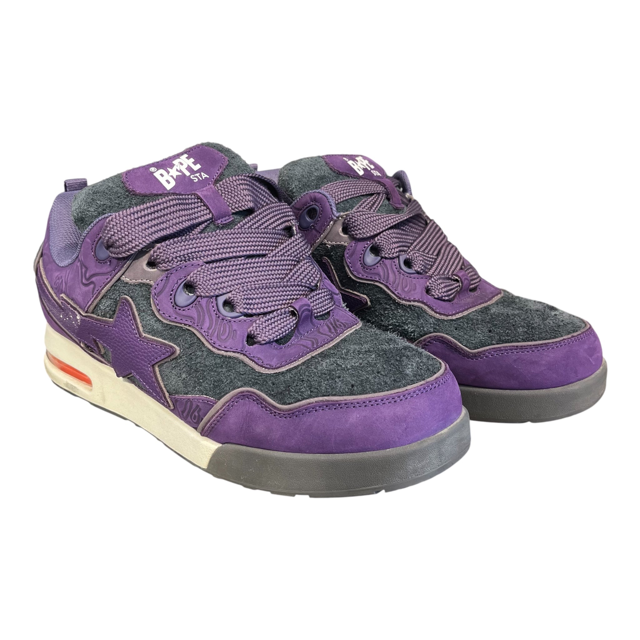 A BATHING APE/Low-Sneakers/US 12/PPL/purple flipsta view 1