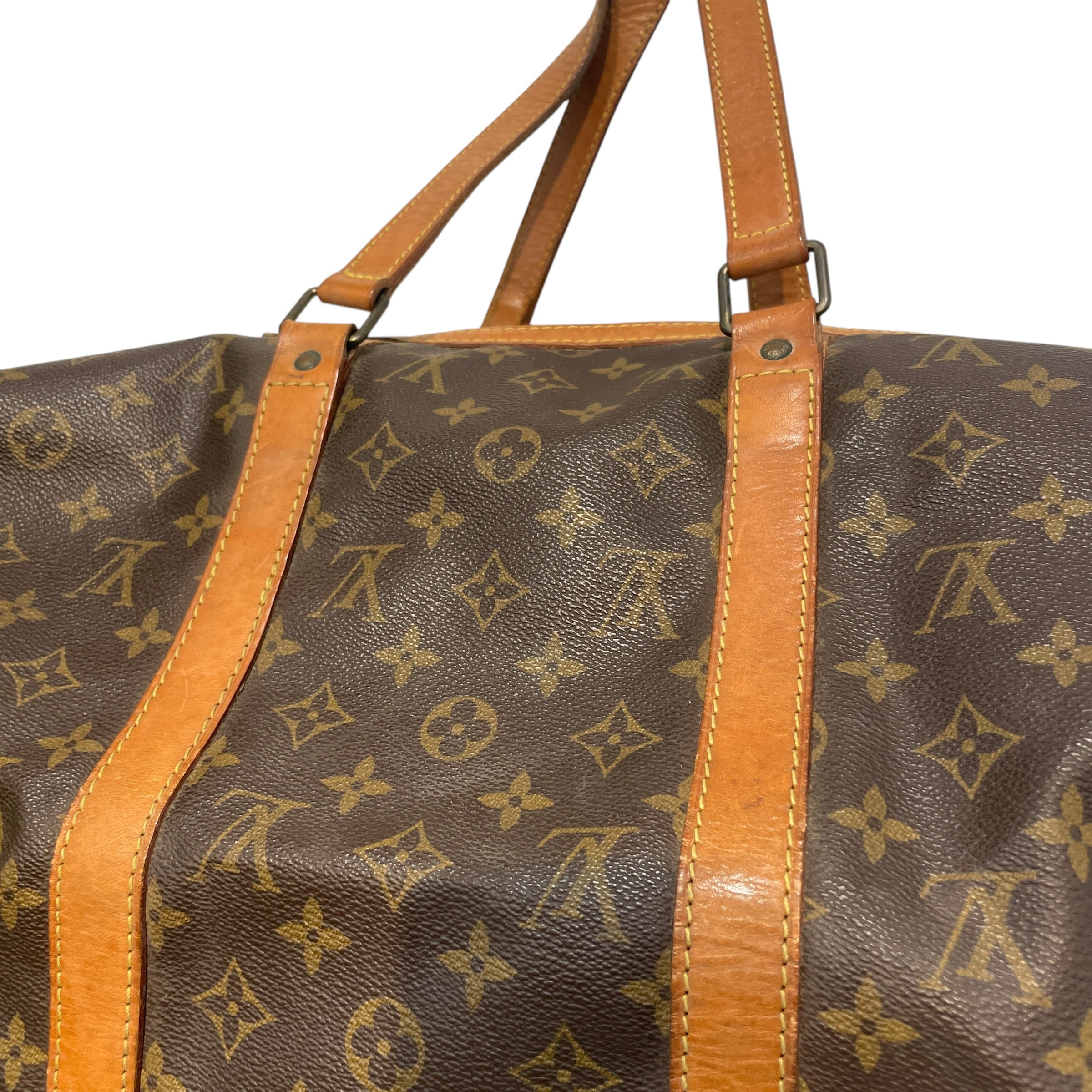 LOUIS VUITTON/Bag/Monogram/Leather/BRW/Keepall view 4