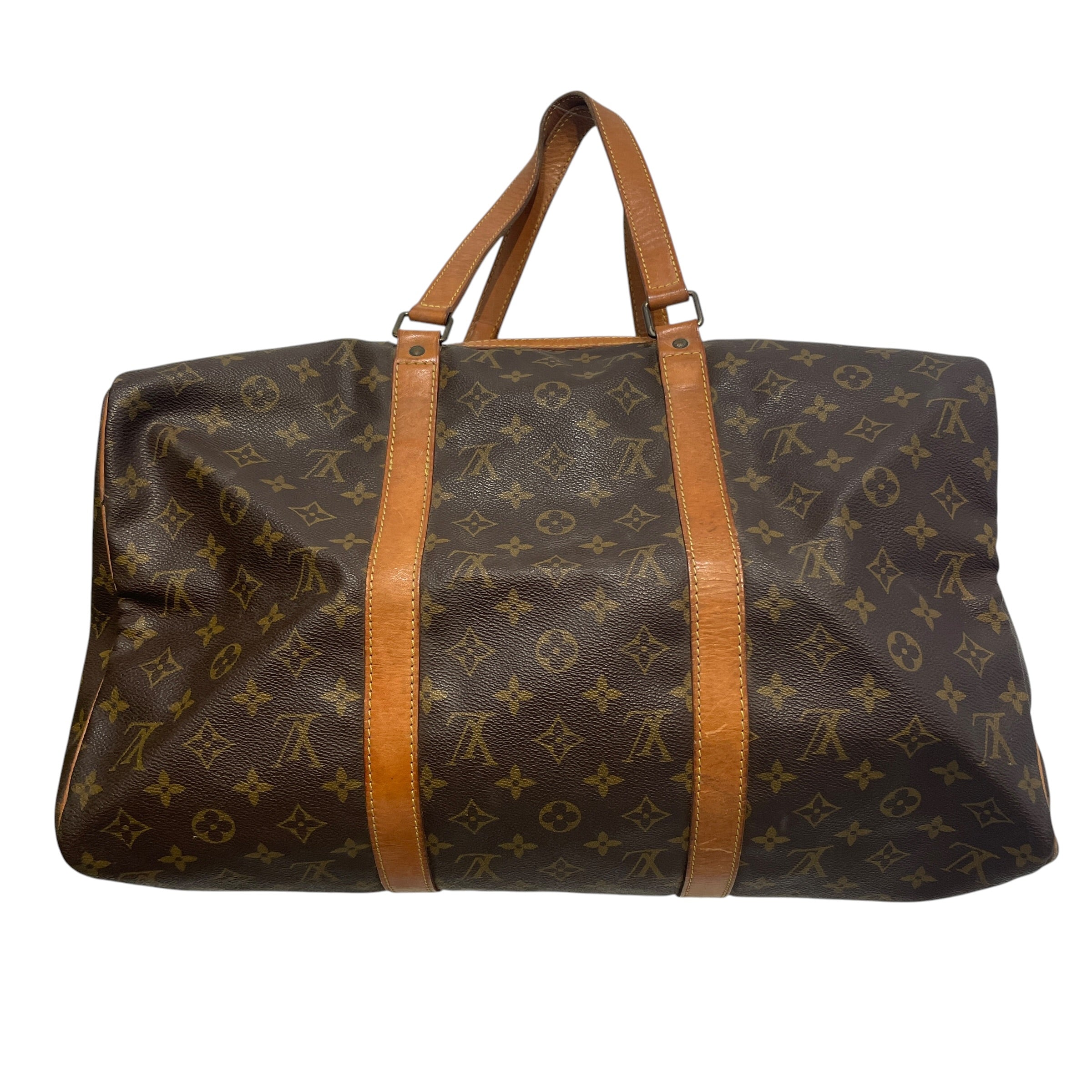 LOUIS VUITTON/Bag/Monogram/Leather/BRW/Keepall view 2