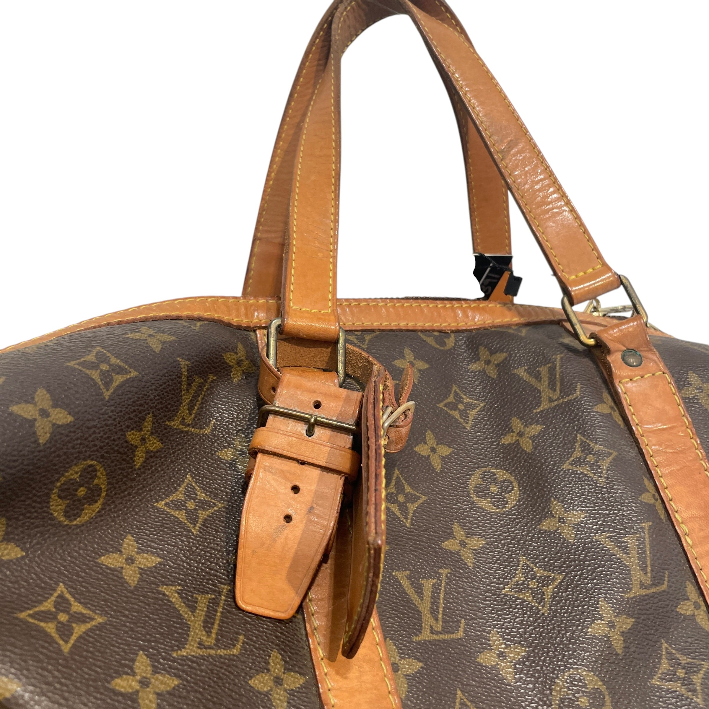 LOUIS VUITTON/Bag/Monogram/Leather/BRW/Keepall view 3