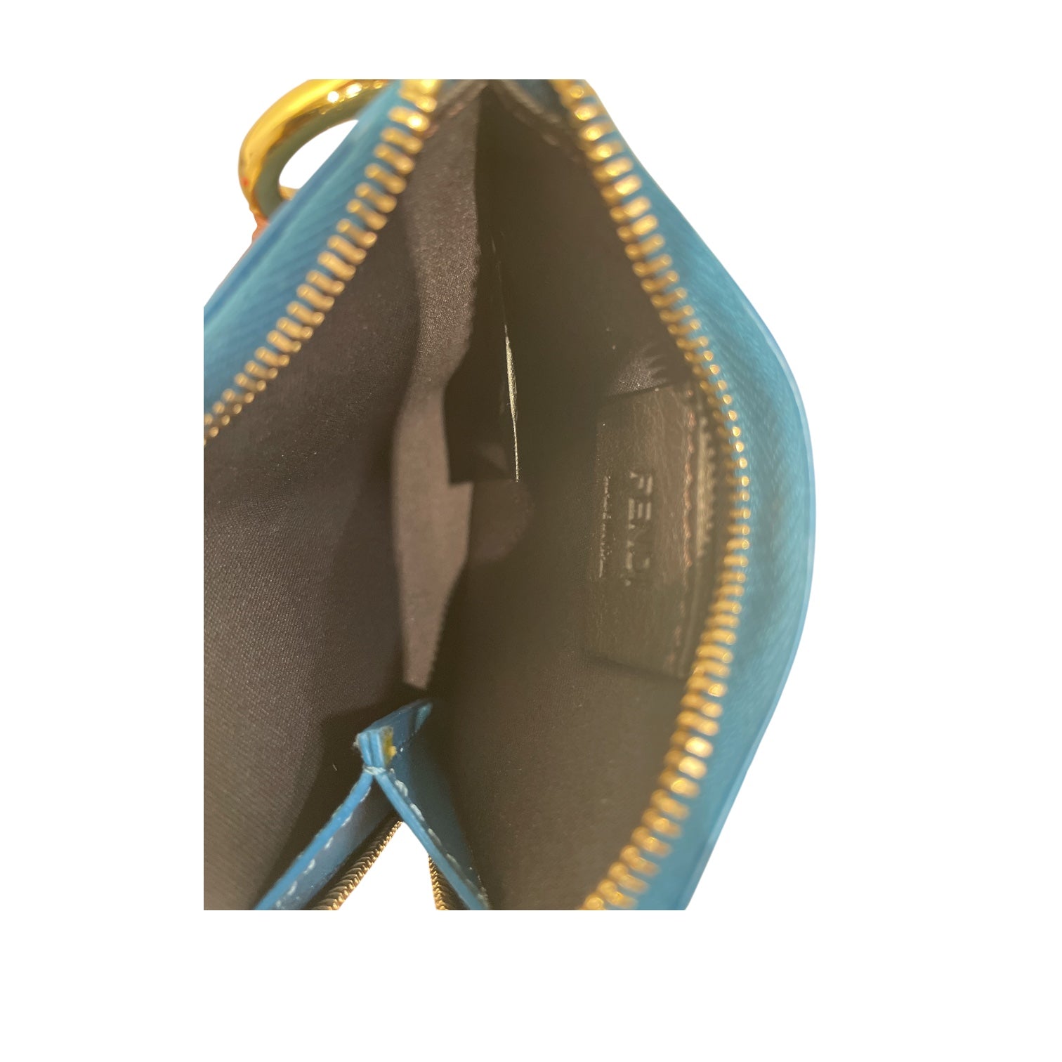 FENDI/Wallet/Leather/BLU/FF cube embossed w strap view 4