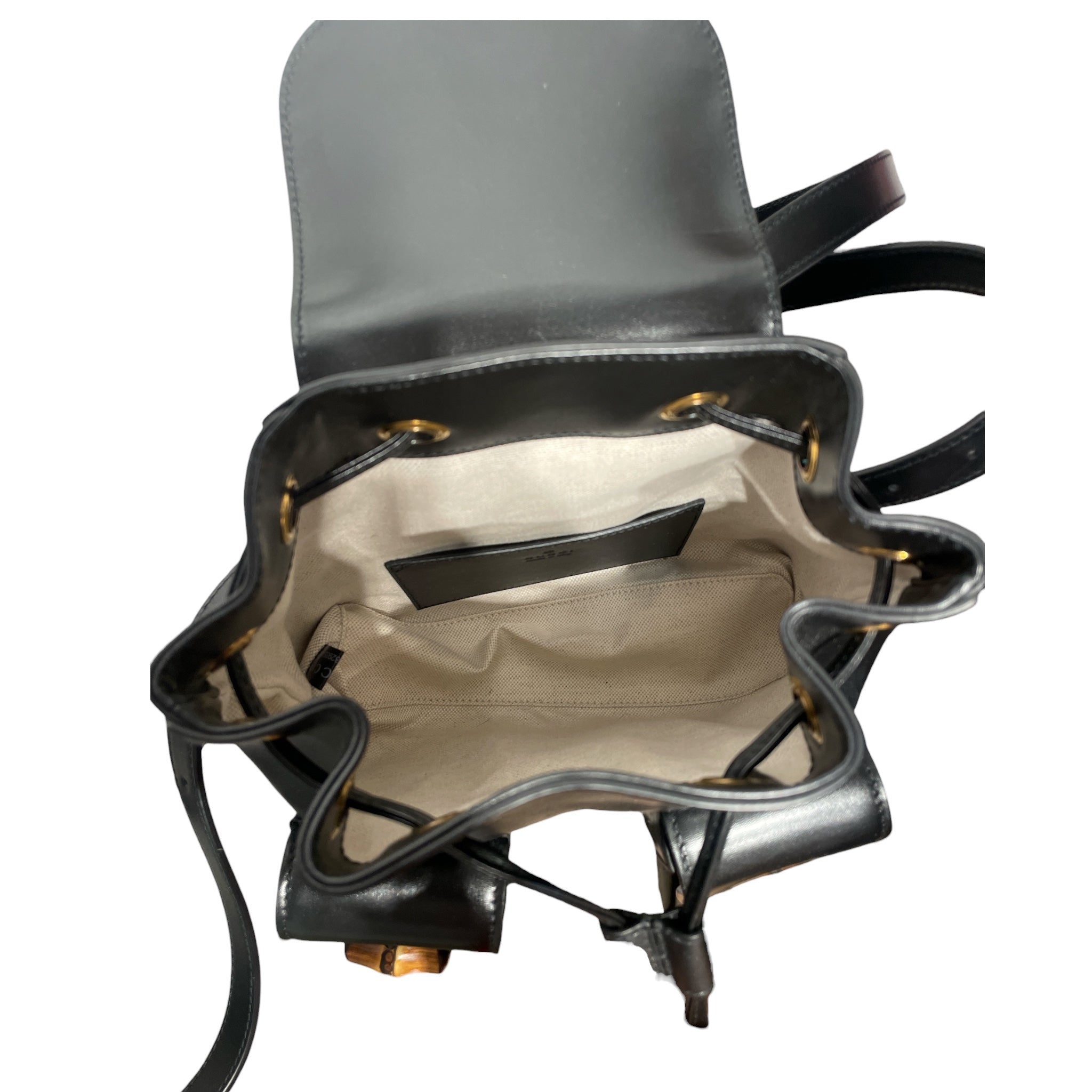 GUCCI/Backpack/Leather/BLK/BAMBOO BACKPACK view 4