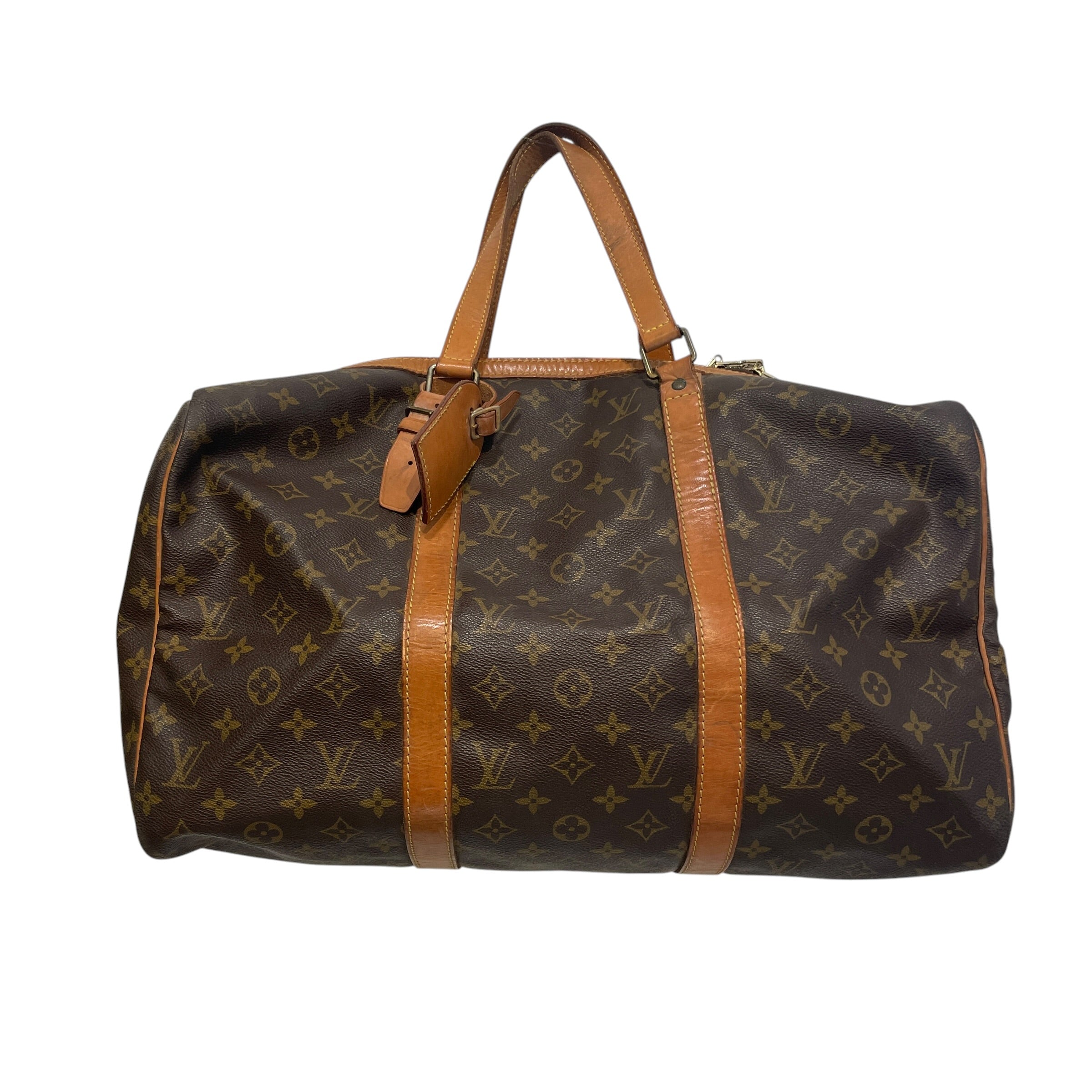 LOUIS VUITTON/Bag/Monogram/Leather/BRW/Keepall view 1